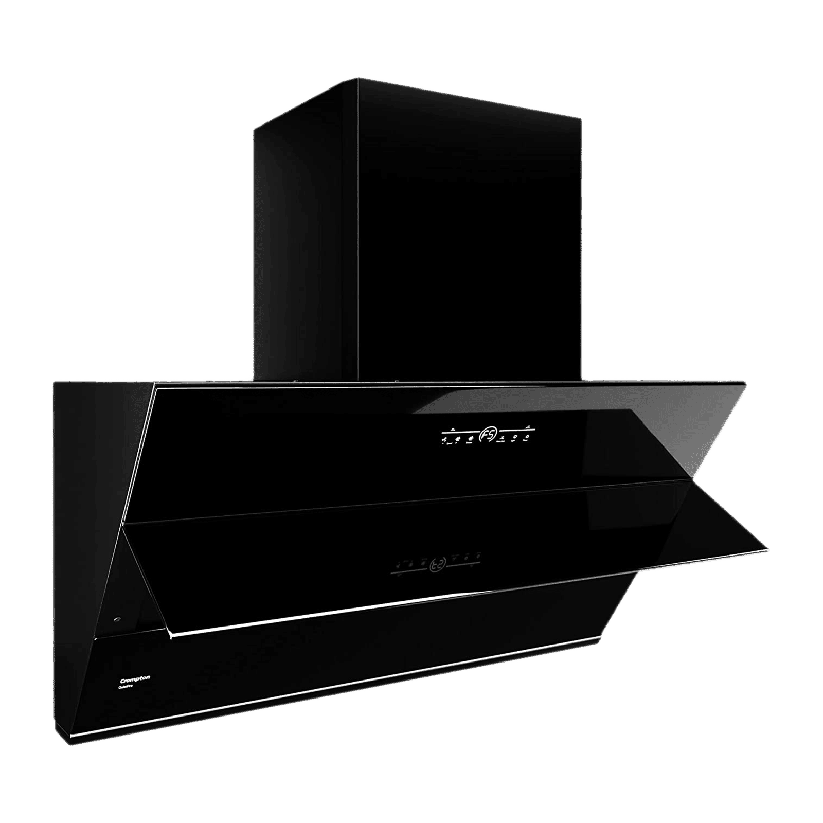 Crompton QuietPro 90cm 1420m3/hr Ductless Auto Clean Wall Mounted Chimney with Touch Control Panel (Midnight Black) Crompton QuietPro 90cm 1420m3/hr Ductless Auto Clean Wall Mounted Chimney with Touch Control Panel (Midnight Black)_6