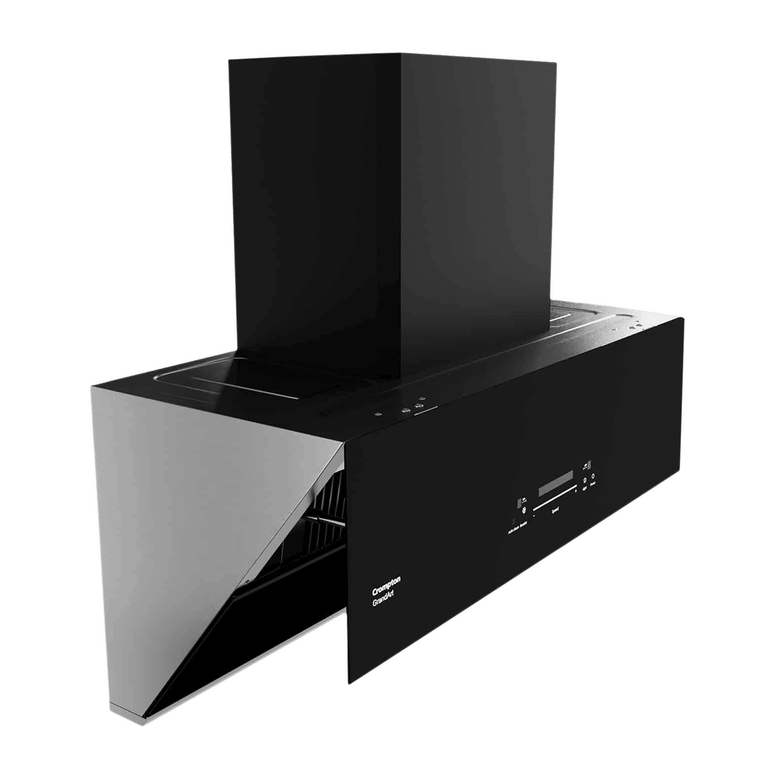 Crompton GrandArt 90cm 2040m3/hr Ducted Auto Clean Wall Mounted Chimney with Touch Control Panel (Midnight Black)_4
