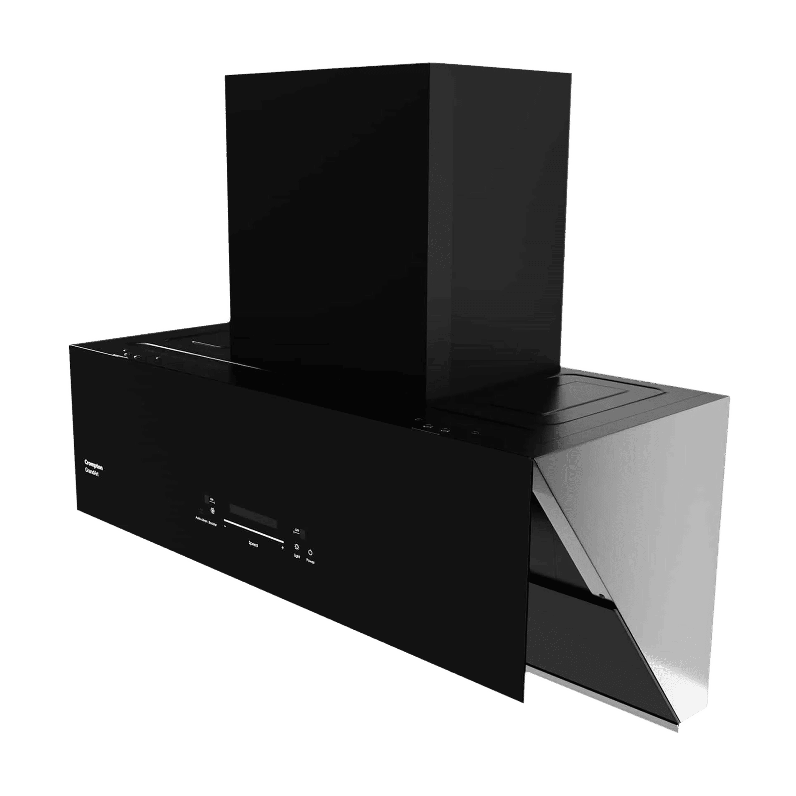 Crompton GrandArt 90cm 2040m3/hr Ducted Auto Clean Wall Mounted Chimney with Touch Control Panel (Midnight Black)_5