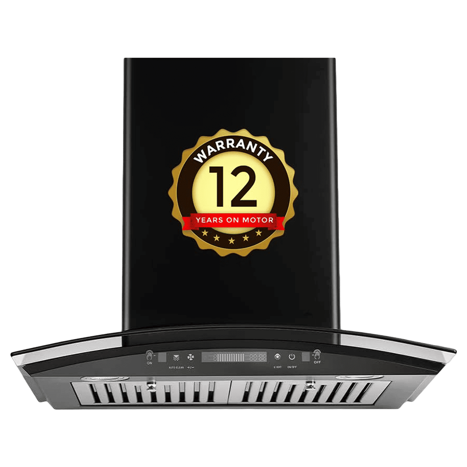 BLOWHOT Acura S BAC MS 60cm 1200m3/hr Ducted Auto Clean Wall Mounted Chimney with Motion Sensor (Black)_1