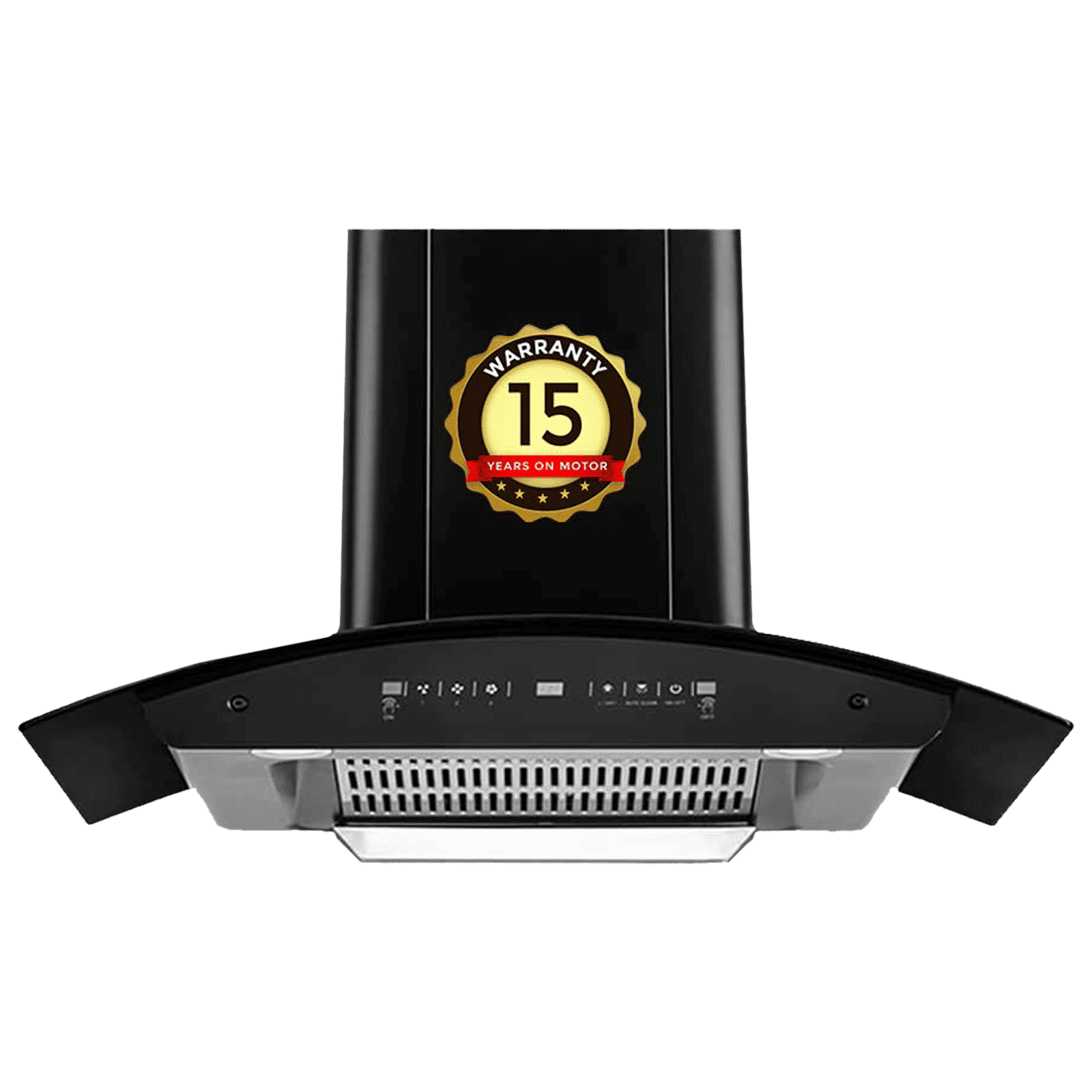 BLOWHOT Evana L BAC MS 90cm 1200m3/hr Ducted Auto Clean Wall Mounted Chimney with Motion Sensor (Matt Black)_1