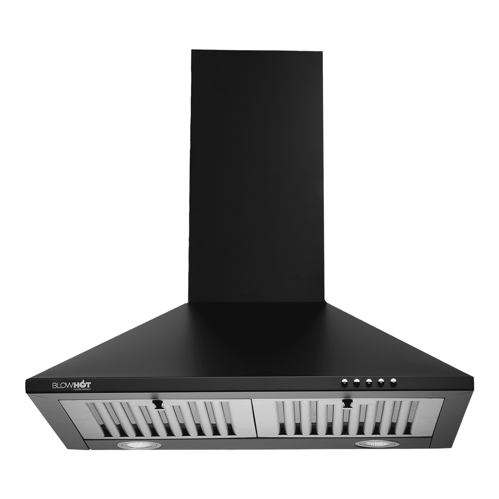 BLOWHOT IRIS S BPC 60cm 800m3/hr Ducted Wall Mounted Chimney with 2 LED Lights (Black)_1