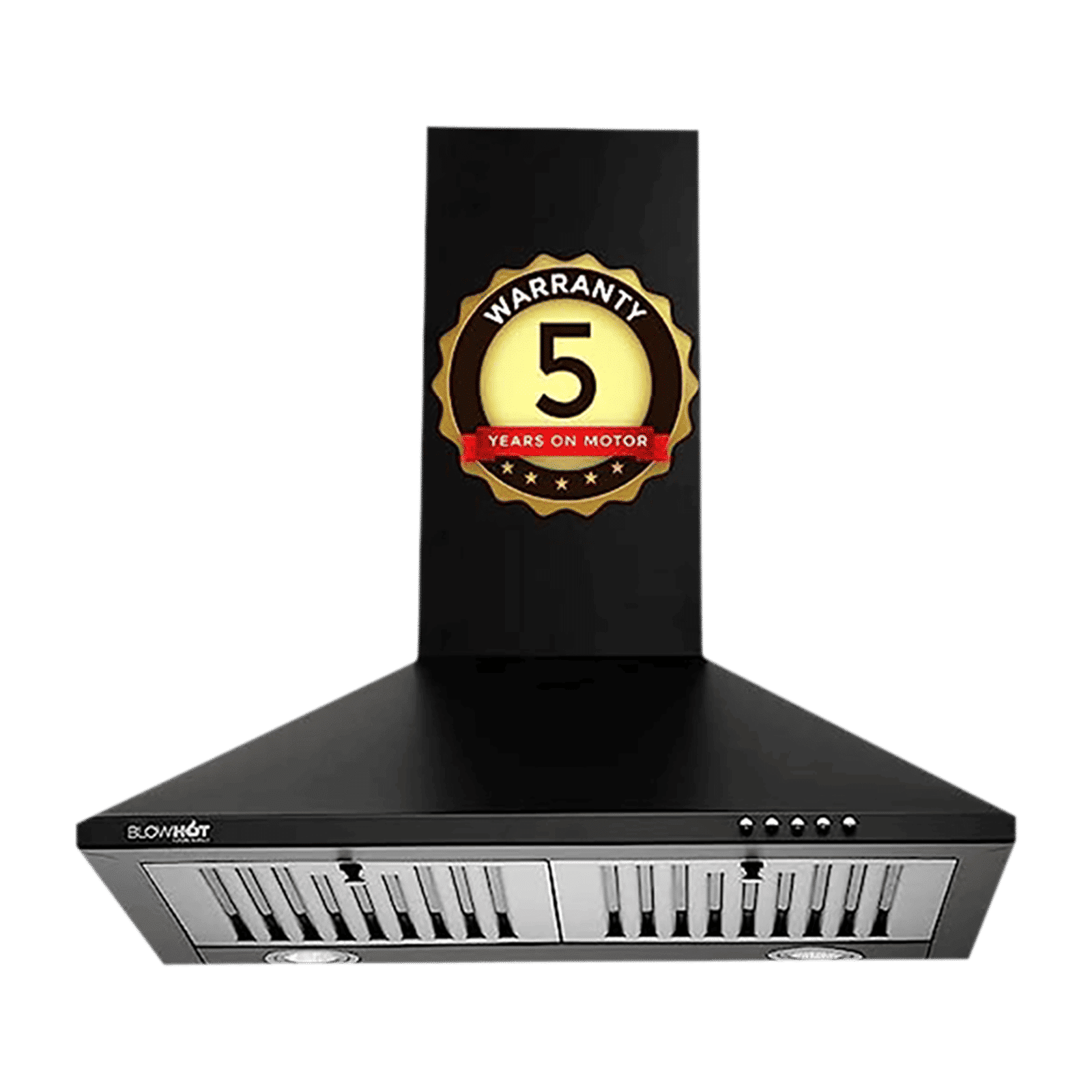 BLOWHOT IRIS S BPC 60cm 800m3/hr Ducted Wall Mounted Chimney with 2 LED Lights (Black)_11