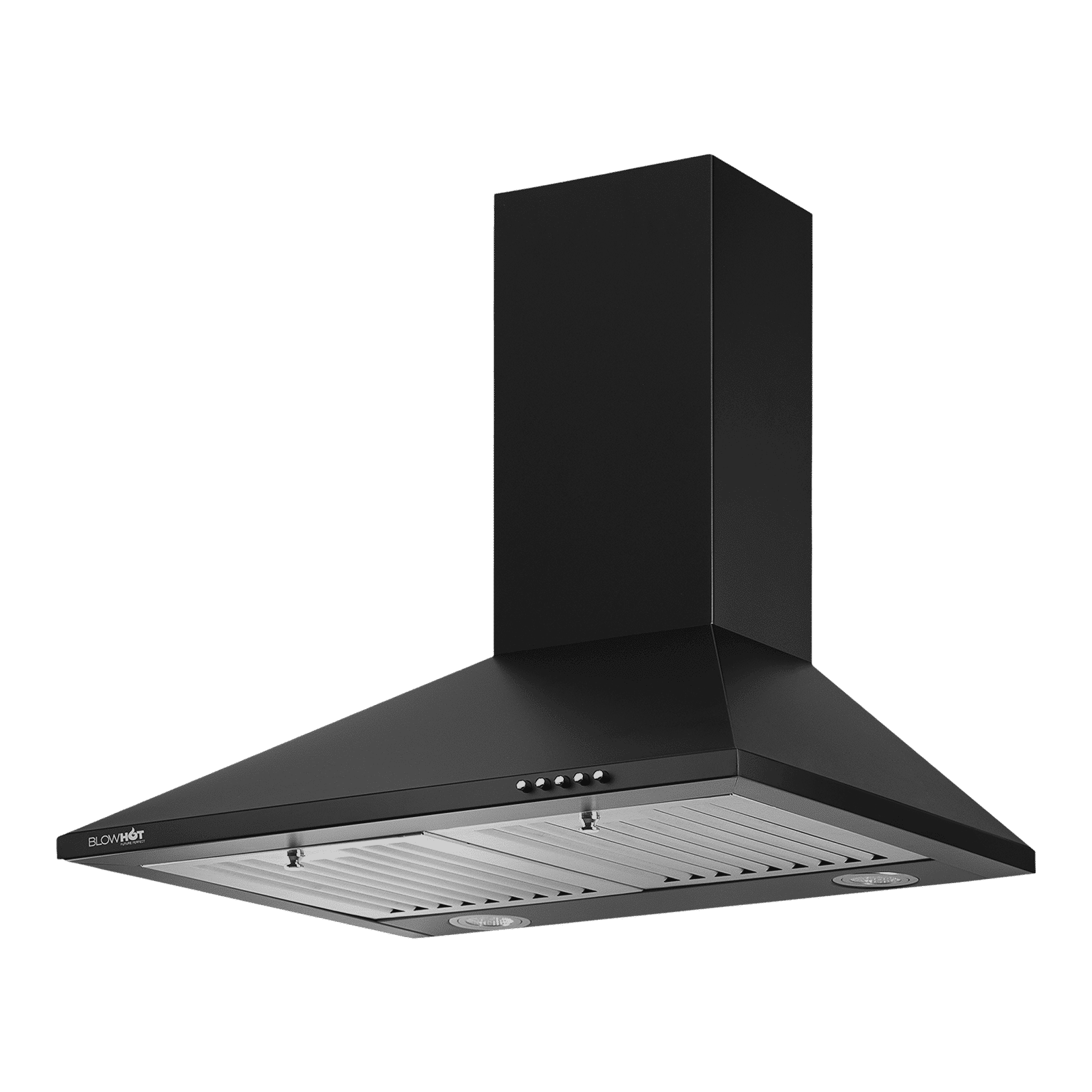 BLOWHOT IRIS S BPC 60cm 800m3/hr Ducted Wall Mounted Chimney with 2 LED Lights (Black)_3