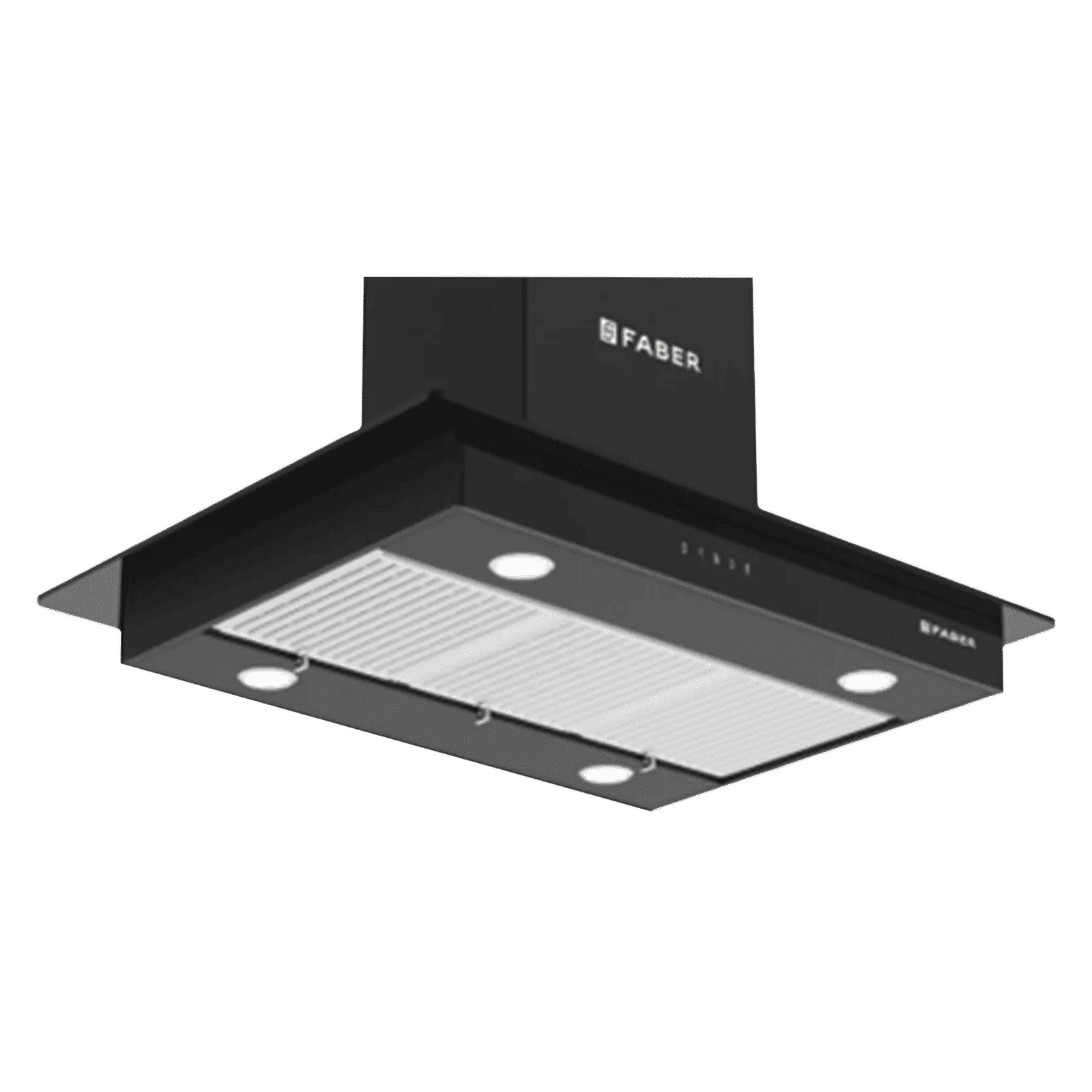 FABER HERCULES ISOLA DTC BK 90cm 1000m3/hr Ducted Ceiling Mounted Chimney with Touch Control Panel (Black)_1