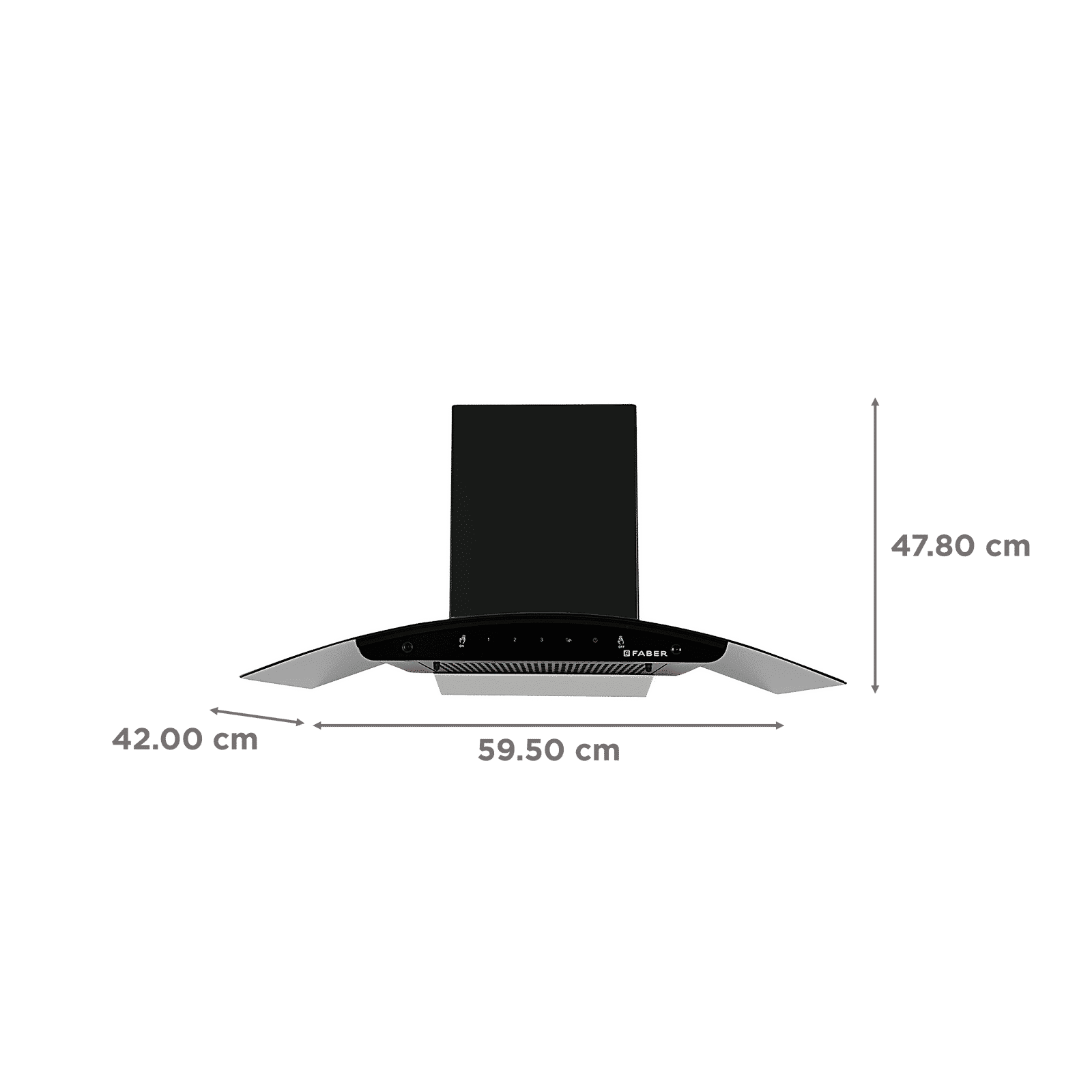 FABER FLORENCE FL SC AC BK 60cm 1200m3/hr Ducted Auto Clean Wall Mounted Chimney with Touch & Gesture Control (Black)_2