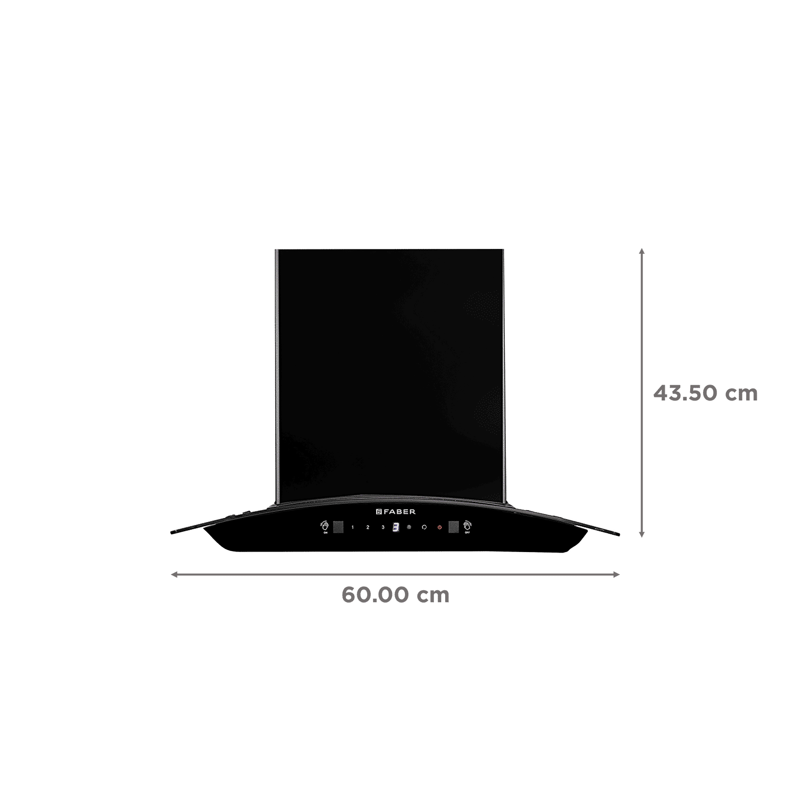 FABER SUNNY IN HC SC FL LG 60cm 1200m3/hr Ducted Auto Clean Wall Mounted Chimney with Touch & Gesture Control (Black)_2