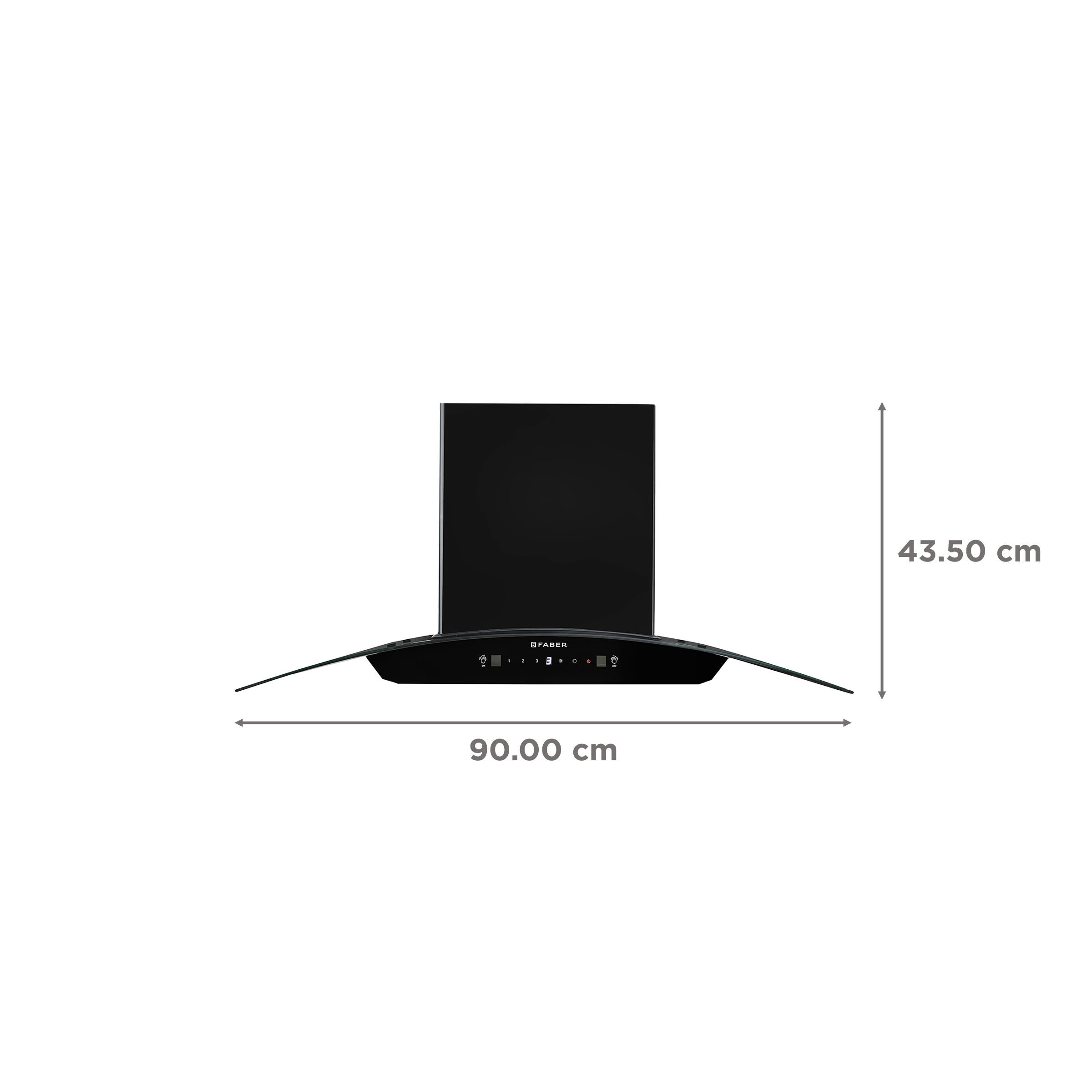 FABER HOOD SUNNY IN HC SC FL LG 90cm 1200m3/hr Ducted Auto Clean Wall Mounted Chimney with Touch & Gesture Control (Black)_2