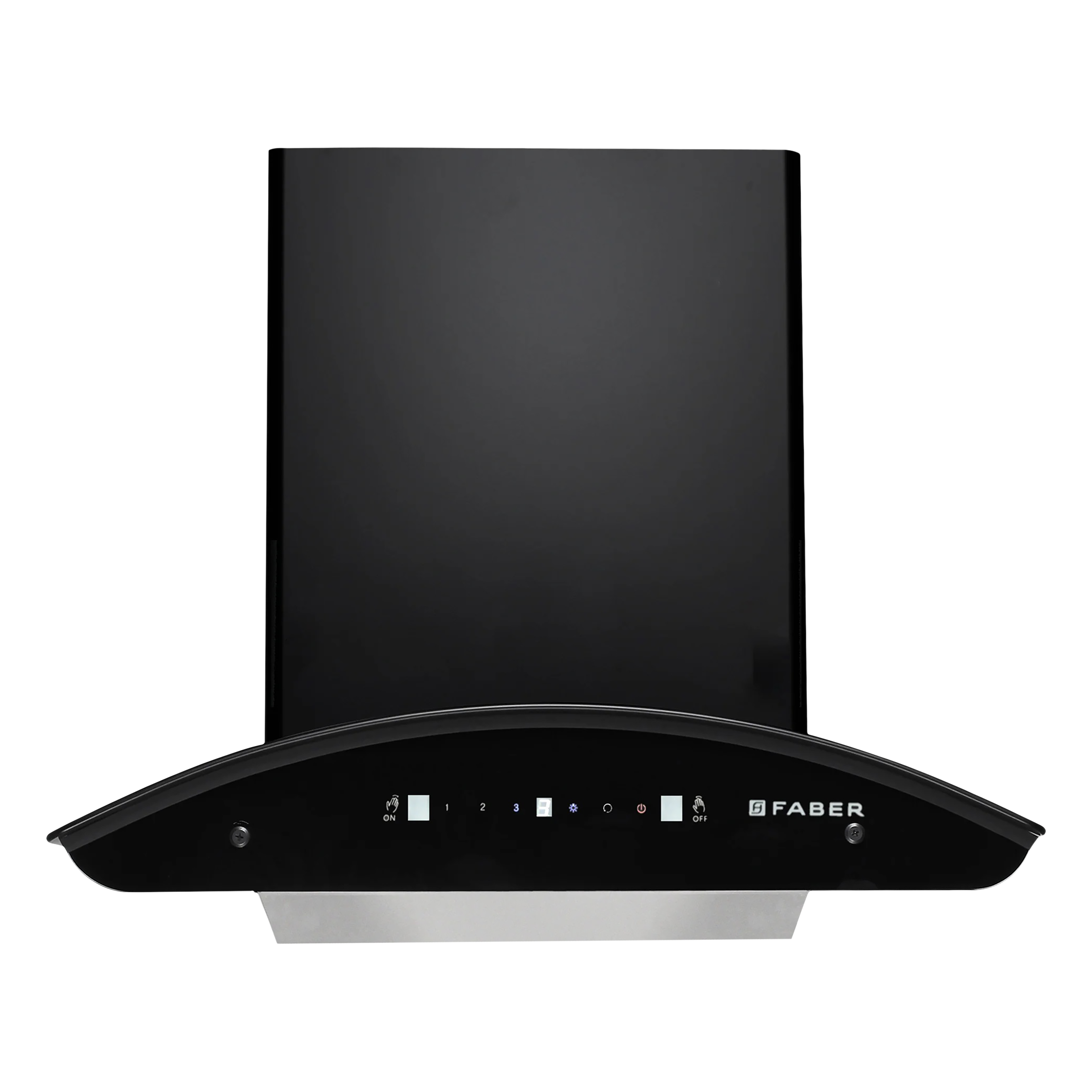 FABER PRIMUS PLUS ENERGY IND HC SC BK 60cm 1500m3/hr Ducted Auto Clean Wall Mounted Chimney with Touch & Gesture Control (Black)_1
