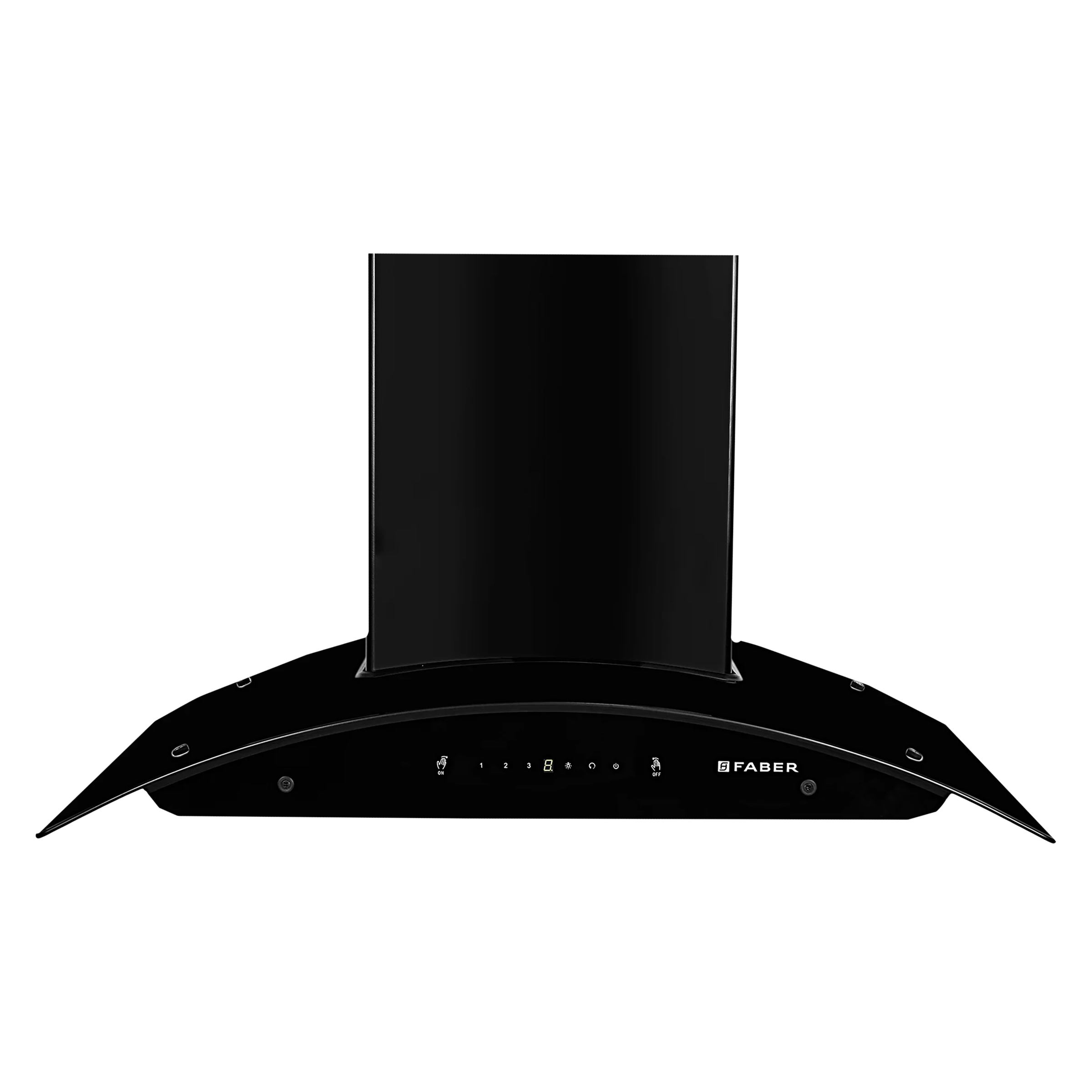 FABER PRIMUS PLUS ENERGY IND HC SC BK 90cm 1500m3/hr Ducted Auto Clean Wall Mounted Chimney with Touch & Gesture Control (Black)_1