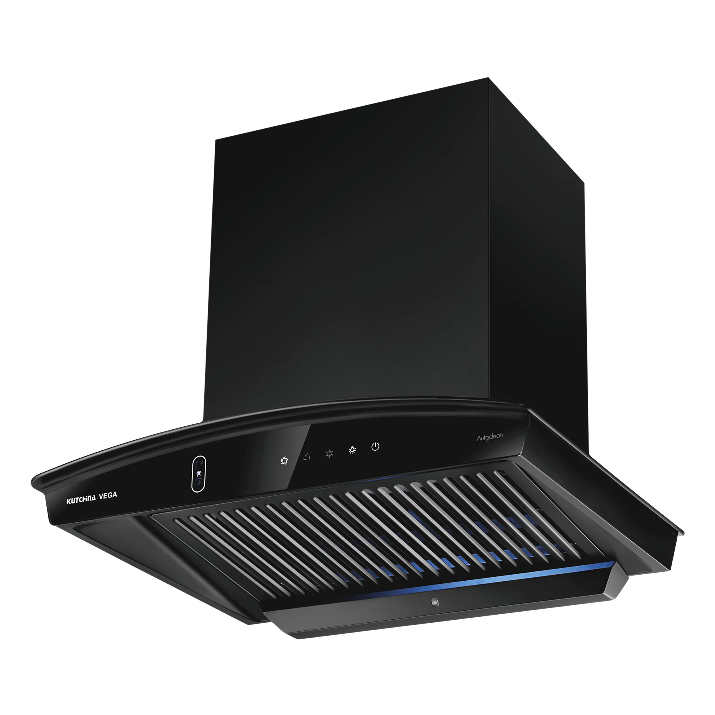 Kutchina VEGA DLX 60cm 1400m3/hr Ducted Auto Clean Wall Mounted Chimney with Touch Control Panel (Black) Kutchina VEGA DLX 60cm 1400m3/hr Ducted Auto Clean Wall Mounted Chimney with Touch Control Panel (Black)_1