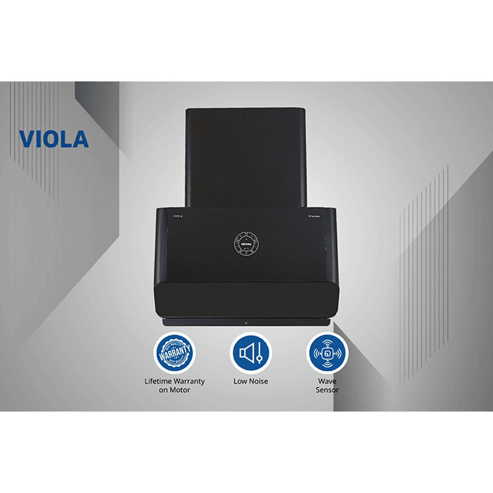 Kutchina VIOLA 70 70cm 1600m3/hr Ducted Auto Clean Ceiling Mounted Chimney with Wave Sensor Control (Black) Kutchina VIOLA 70 70cm 1600m3/hr Ducted Auto Clean Ceiling Mounted Chimney with Wave Sensor Control (Black)_7