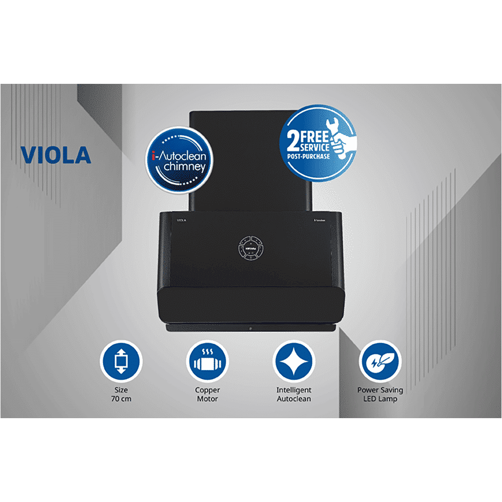 Kutchina VIOLA 70 70cm 1600m3/hr Ducted Auto Clean Ceiling Mounted Chimney with Wave Sensor Control (Black) Kutchina VIOLA 70 70cm 1600m3/hr Ducted Auto Clean Ceiling Mounted Chimney with Wave Sensor Control (Black)_4