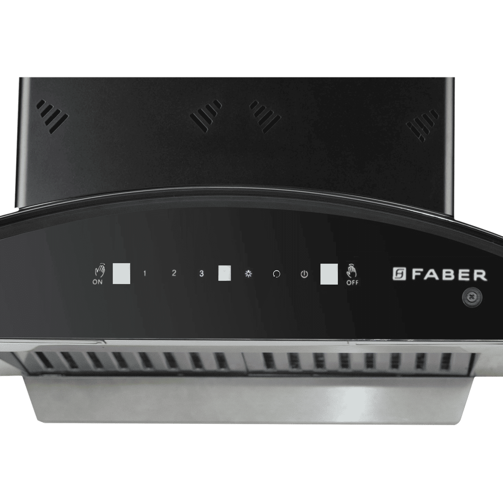 FABER HOOD ELLORA 3D IN HC SC BF BK 60cm 1400m3/hr Ductless Auto Clean Wall Mounted Chimney with Baffle Filter (Black)_5