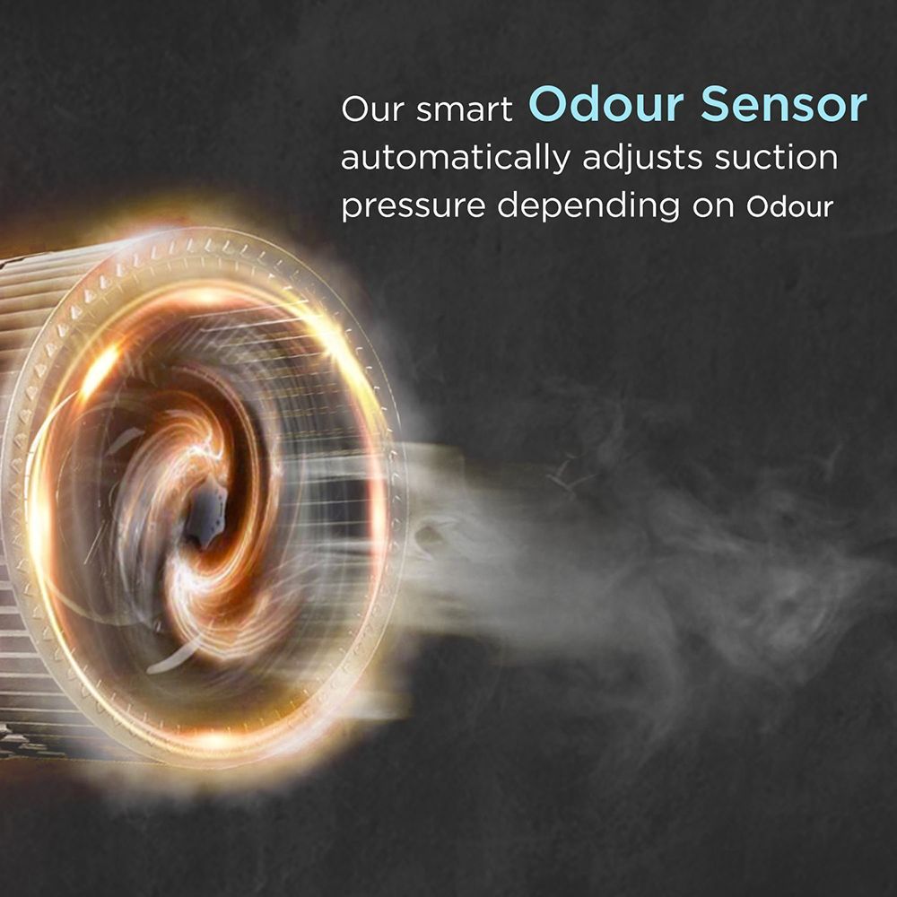 FABER Hood Ellora 3D IN HC SC BF BK 90cm 1400m3/hr Ducted Auto Clean Wall Mounted Chimney with Baffle Filter (Black)_11