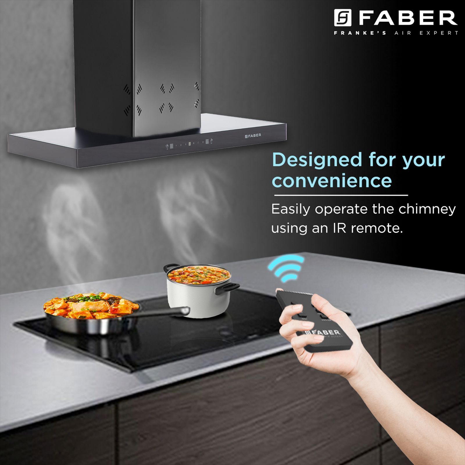FABER HOOD CYGNUS IN 3D HC SC FL BK 90cm 1400m3/hr Ducted Auto Clean Wall Mounted Chimney with Odor Sensor (Black)_11