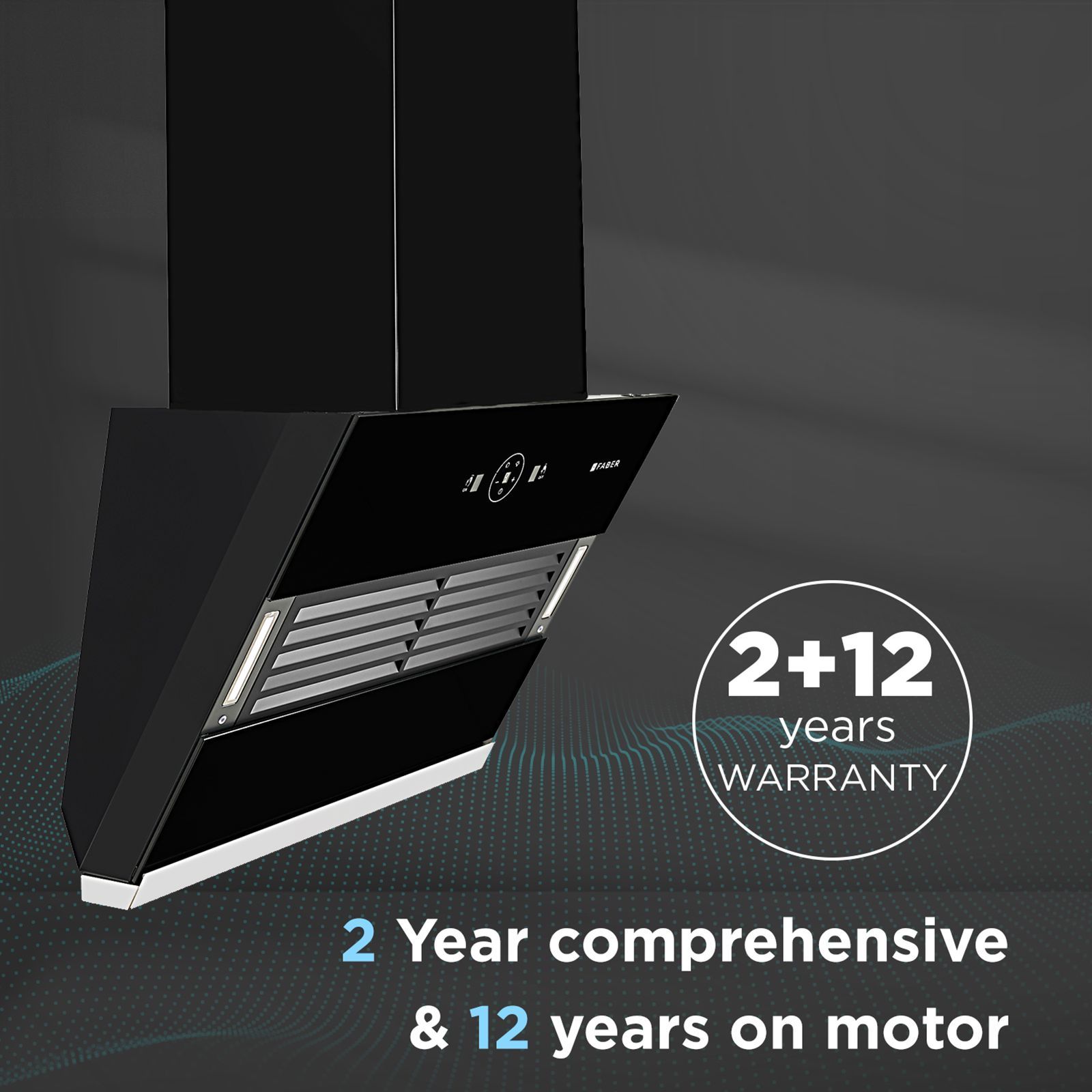 Faber Hood Vertigo 60cm 1200m3/hr Ducted Auto Clean Wall Mounted Chimney with Filterless Technology (Black)_11