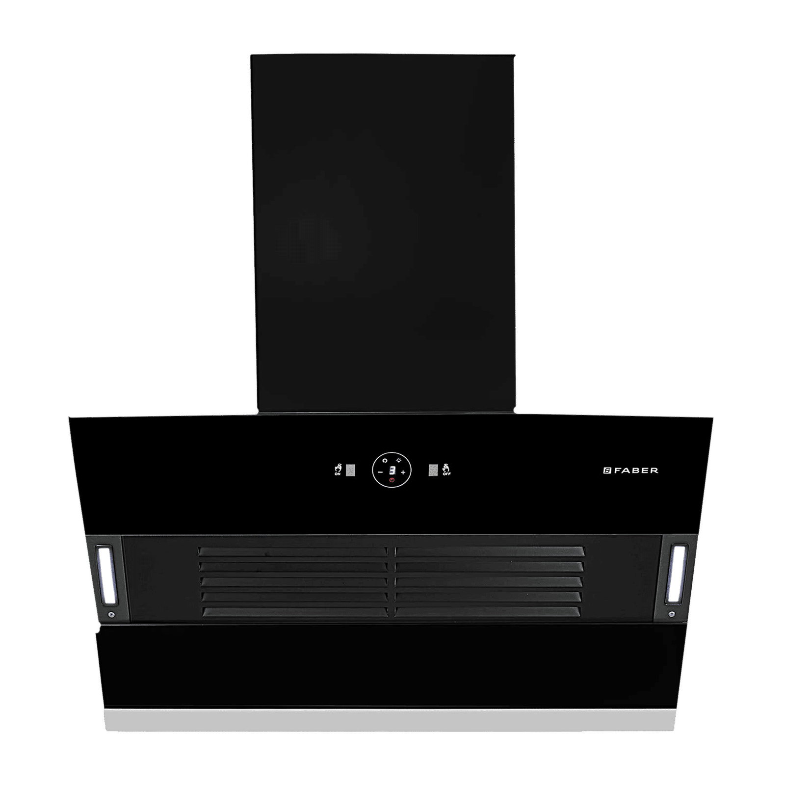 Faber Hood Vertigo 75cm 1200m3/hr Ducted Auto Clean Wall Mounted Chimney with Filterless Technology (Black)_1