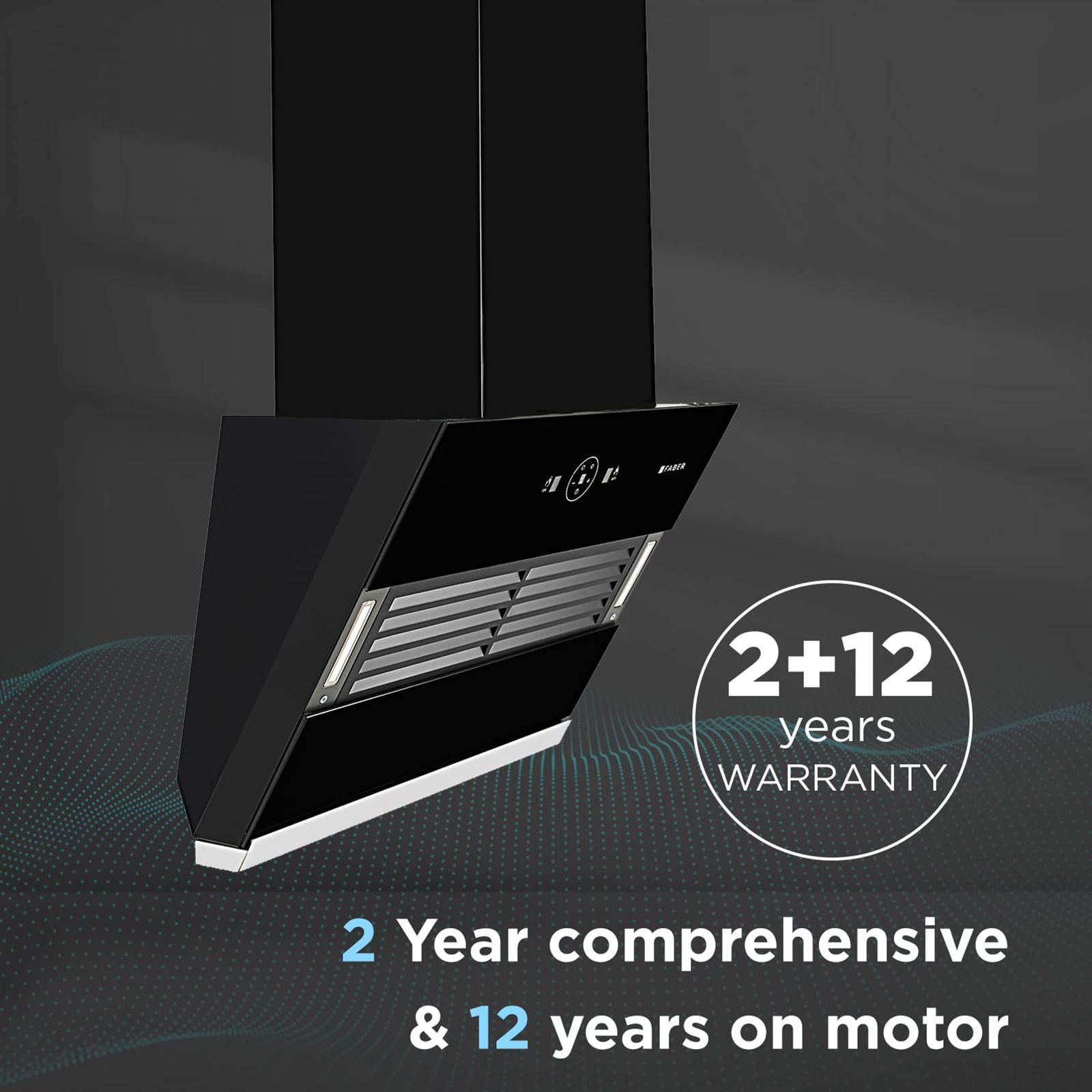 FABER HOOD VERTIGO FL SC AC BK 90cm 1200m3/hr Ducted Auto Clean Wall Mounted Chimney with Filterless Technology (Black)_11