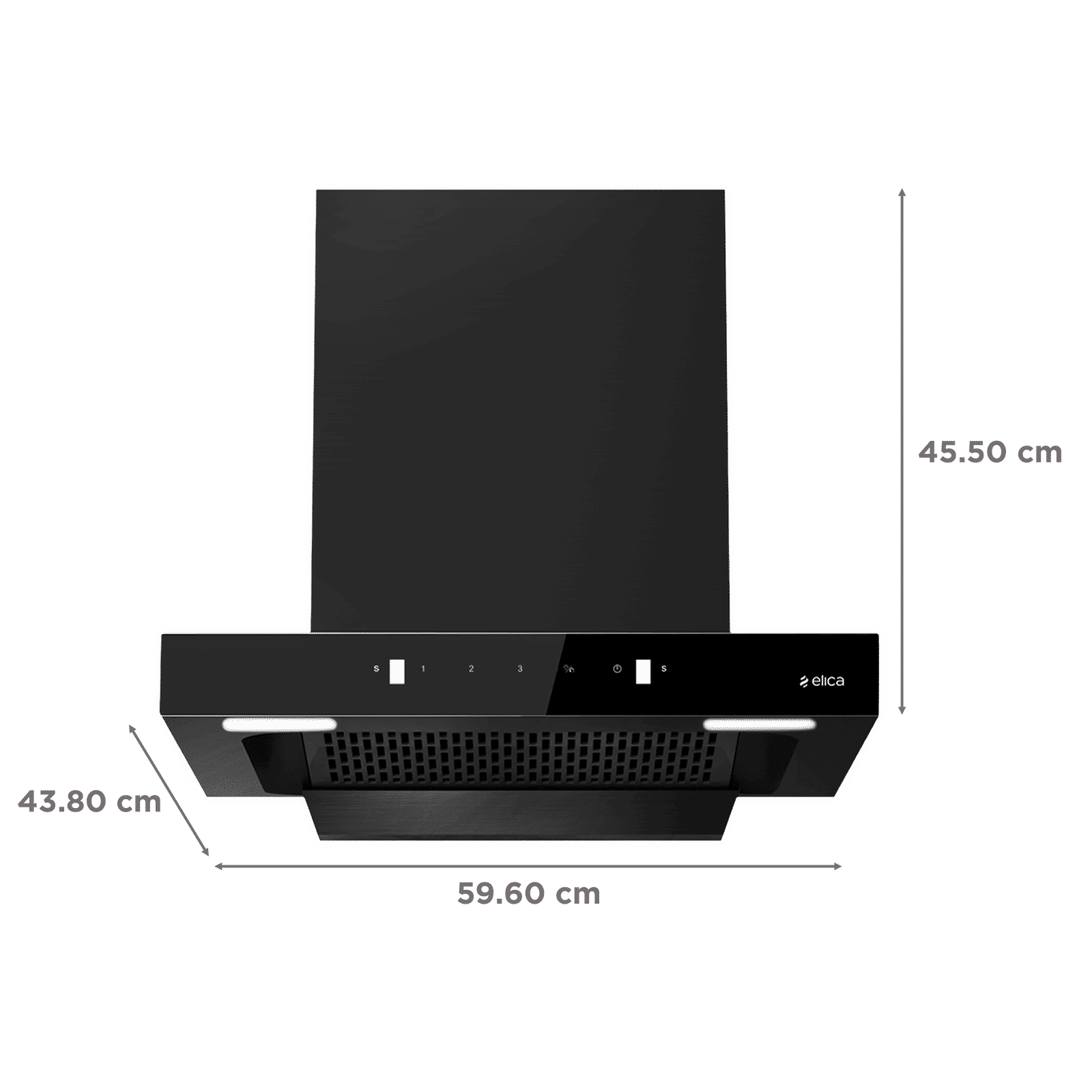 elica Kitchenhood 60cm 1310m3/hr Ducted Auto Clean Wall Mounted Chimney with Motion Sensor Control (Nero)_2