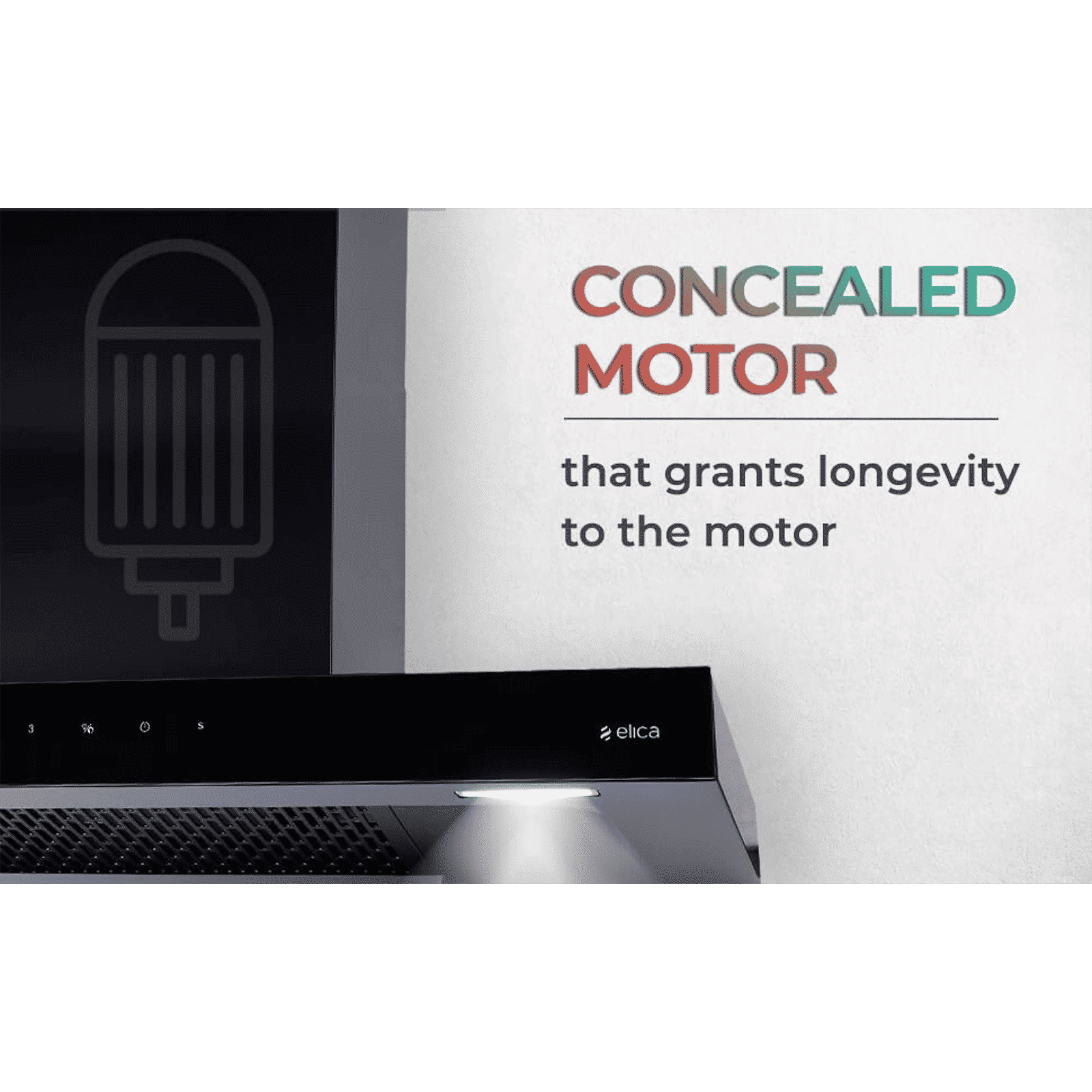 elica FL 900 SPT HAC MS 90cm 1310m3/hr Ducted Auto Clean Wall Mounted Chimney with Motion Sensor (Nero) elica FL 900 SPT HAC MS 90cm 1310m3/hr Ducted Auto Clean Wall Mounted Chimney with Motion Sensor (Nero)_11