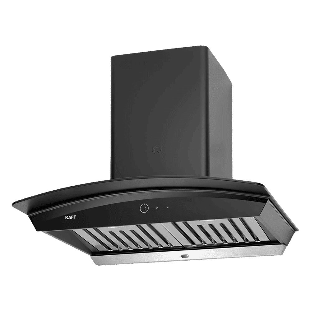 KAFF Sigma 60cm 1250m3/hr Ducted Auto Clean Wall Mounted Chimney with Heavy Duty Baffle Filter (Black)_15
