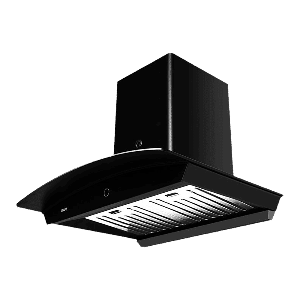 KAFF Sigma 60cm 1250m3/hr Ducted Auto Clean Wall Mounted Chimney with Heavy Duty Baffle Filter (Black)_18