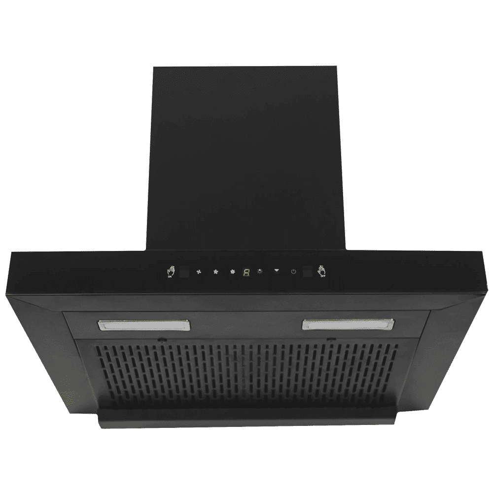 KAFF ASHPRO DHC 60cm 1200m3/hr Ducted Auto Clean Wall Mounted Chimney with Touch Control Panel (Black)_1