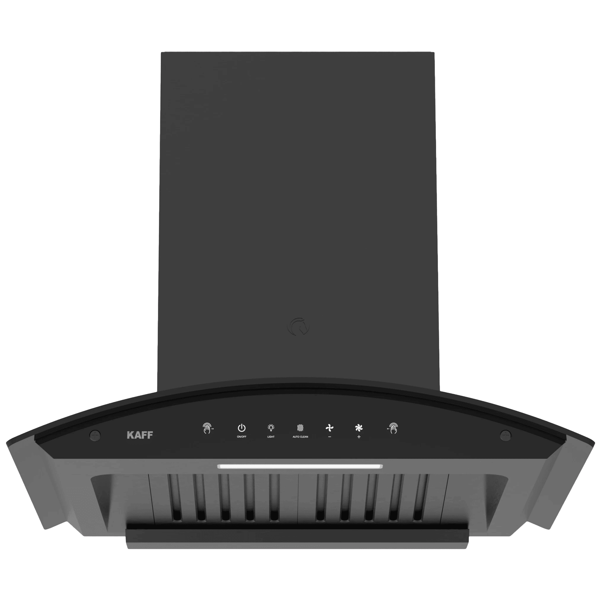 KAFF Lazio 60cm 1200m3/hr Ducted Auto Clean Wall Mounted Chimney with Touch Control Panel (Black)_1