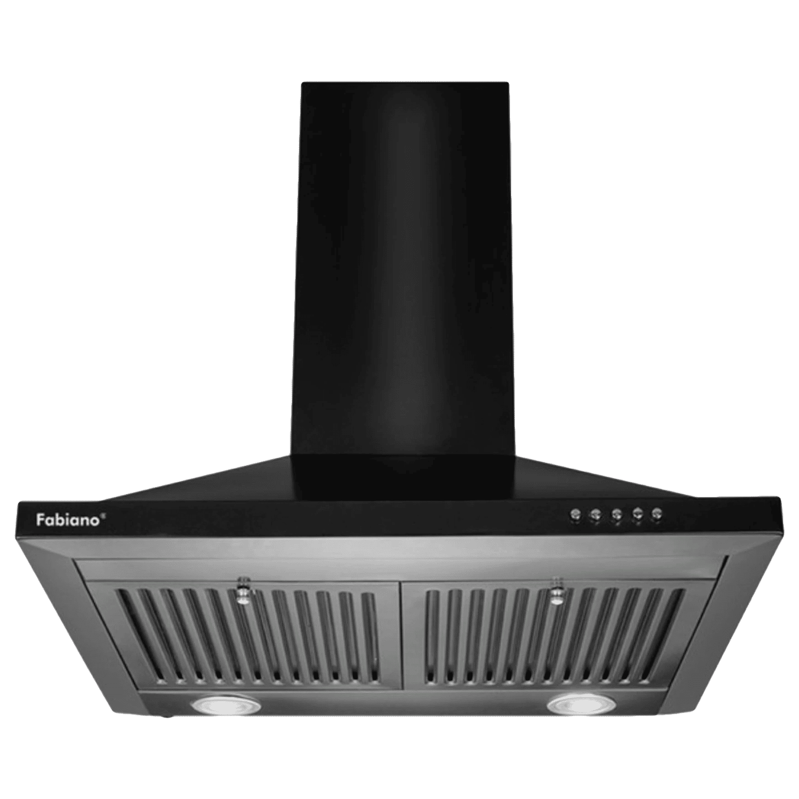 Fabiano Cosmo 60cm 1000m3/hr Ducted Wall Mounted Chimney with Dual Baffle Filters (Black)_1