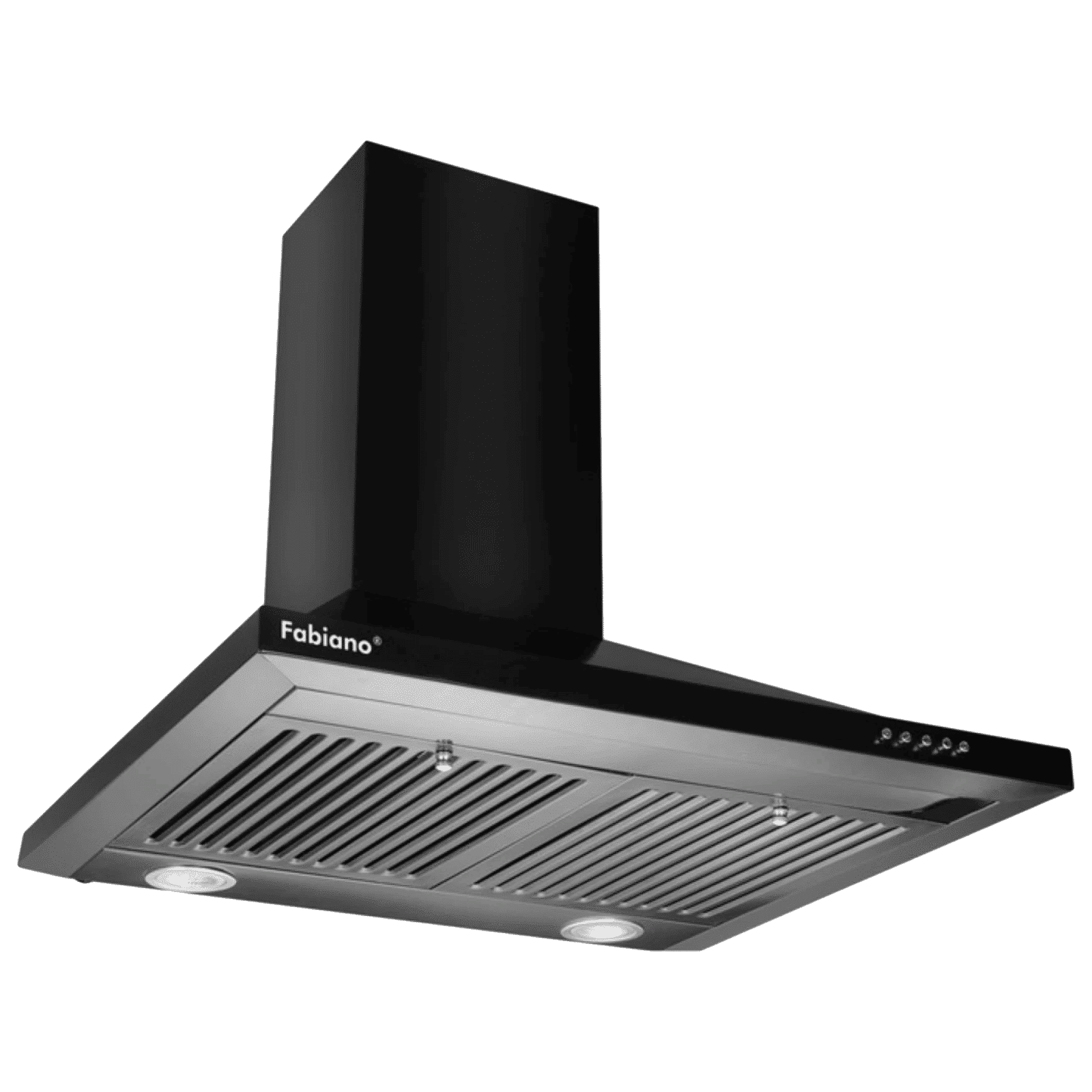 Fabiano Cosmo 60cm 1000m3/hr Ducted Wall Mounted Chimney with Dual Baffle Filters (Black)_4