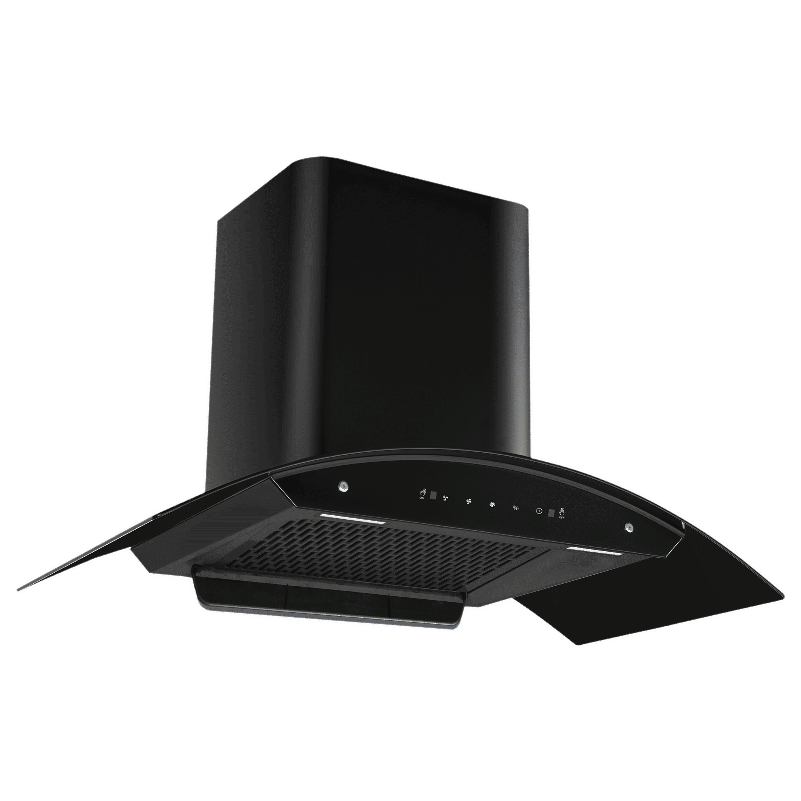 Kutchina FRESHY 90cm 1350m3/hr Ducted Wall Mounted Chimney with Filterless Technology (Black)_4