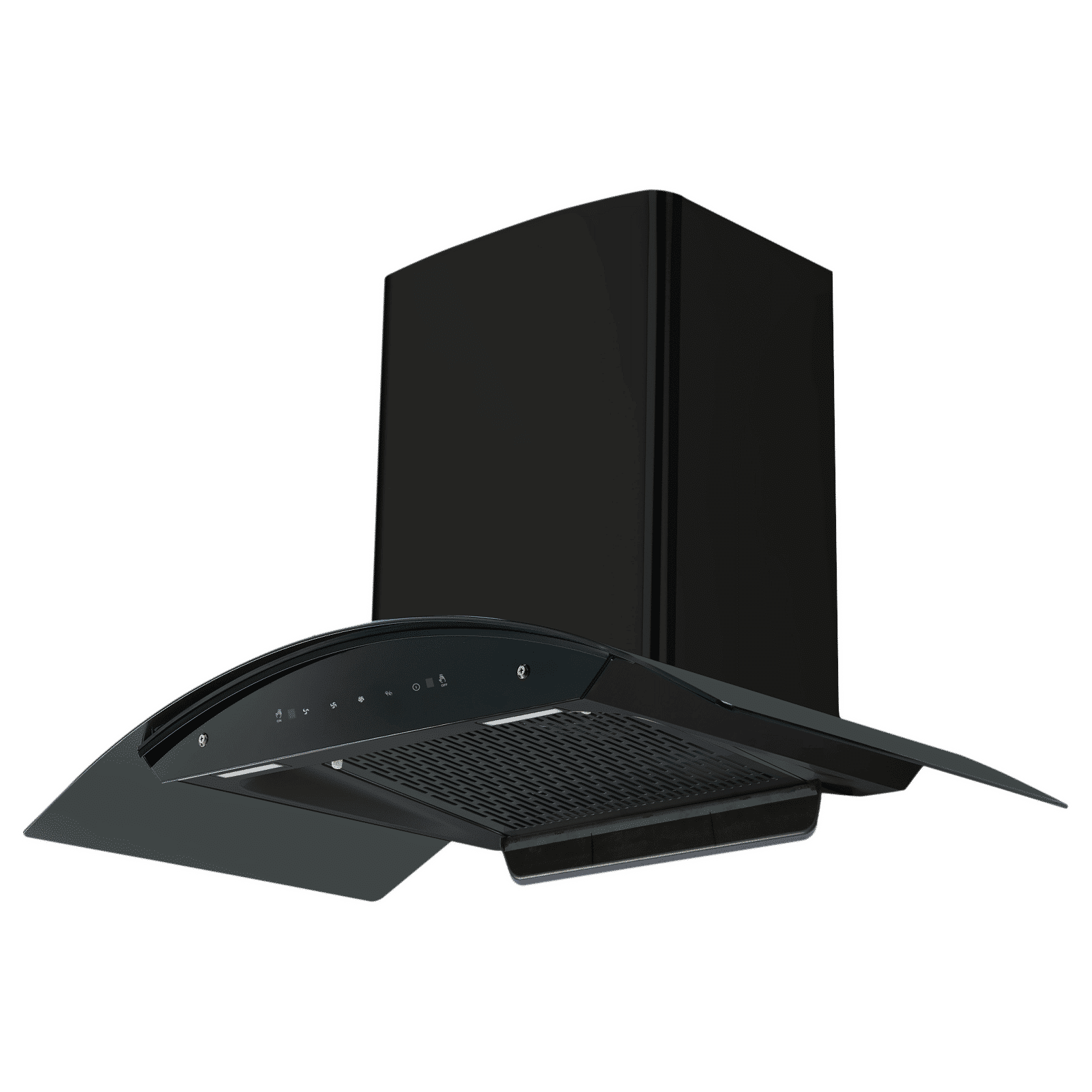 Kutchina FRESHY 90cm 1350m3/hr Ducted Wall Mounted Chimney with Filterless Technology (Black)_5