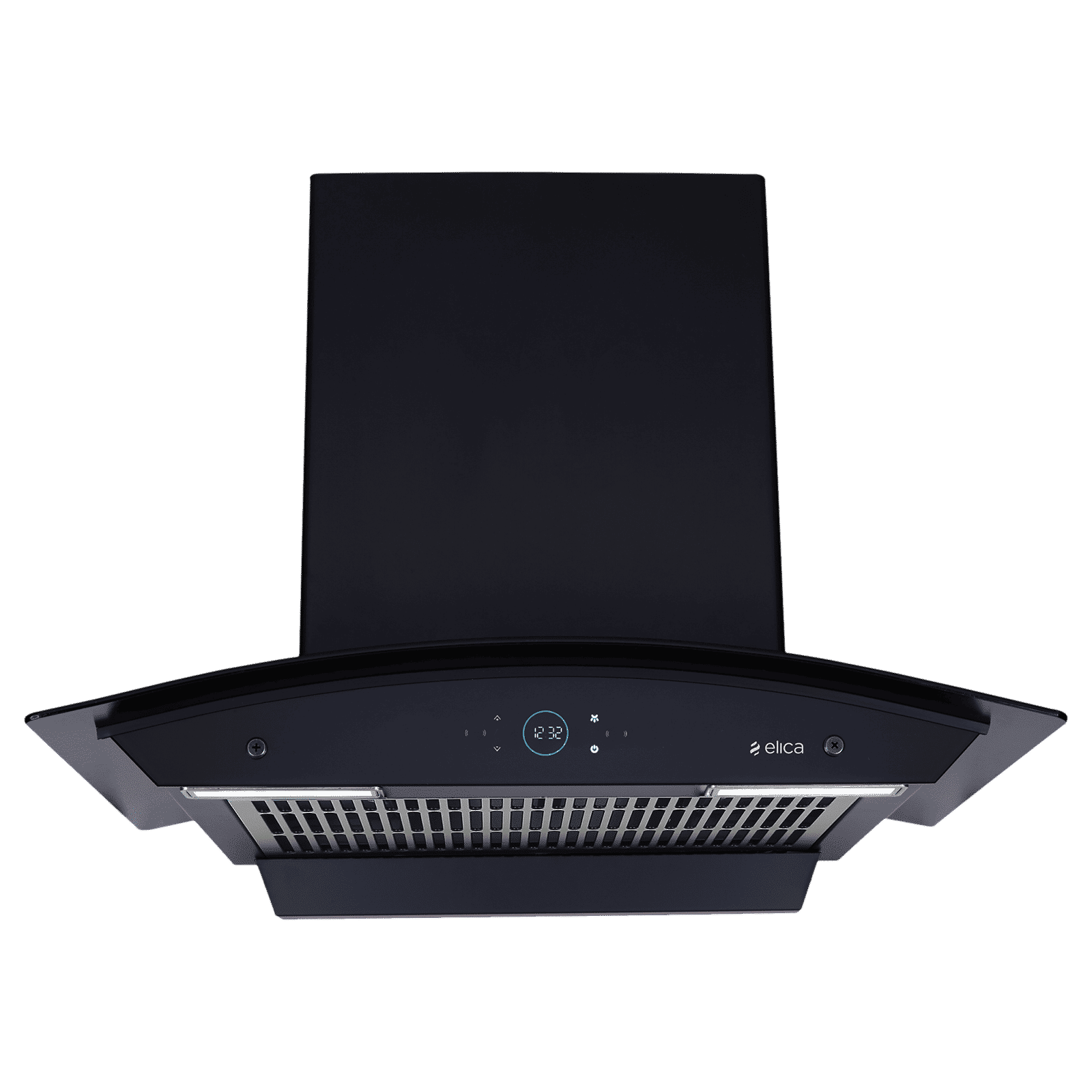 elica ISMART GLACE FL HAC 60 LTW NERO 60cm 1425m3/hr Ducted Auto Clean Wall Mounted Chimney with Motion Sensor Control (Black)_2