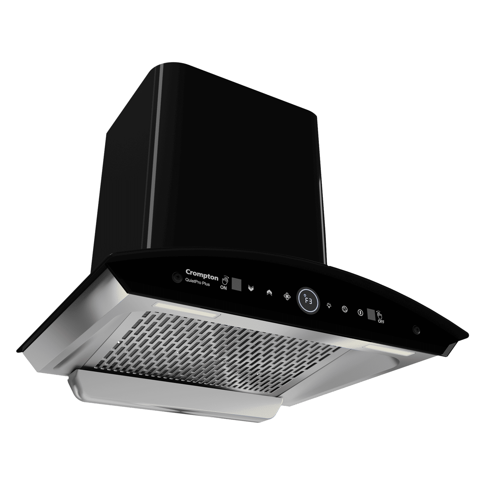 Crompton QuietPro Plus 60cm 1600m3/hr Ducted Auto Clean Wall Mounted Chimney with Gesture Control (Black)_6