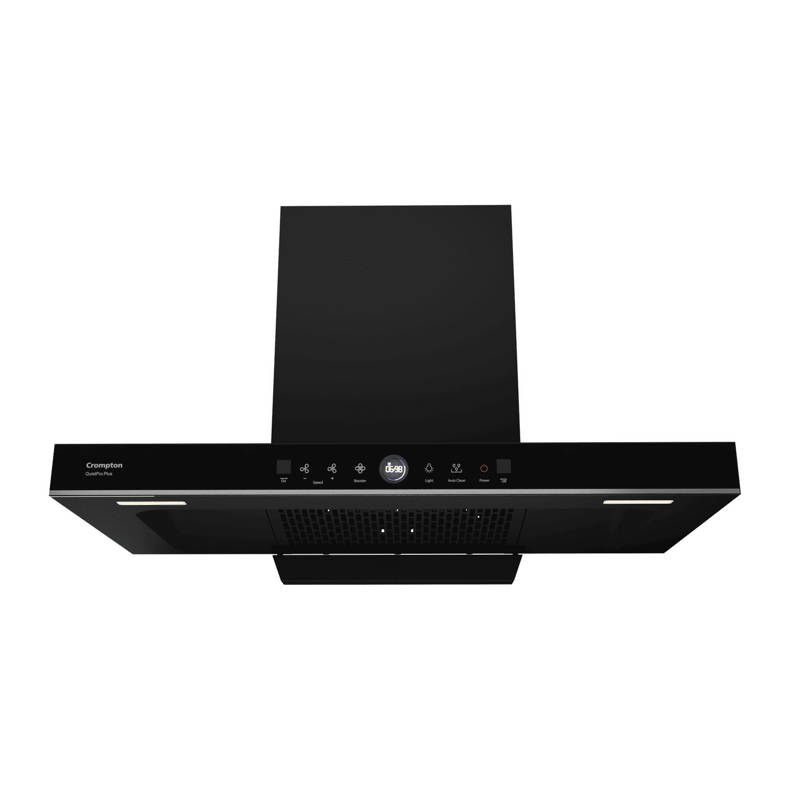 Crompton QuietPro Plus 90cm 1587m³/hr Ducted Auto Clean Wall Mounted Chimney with Gesture Control (Midnight Black)_1