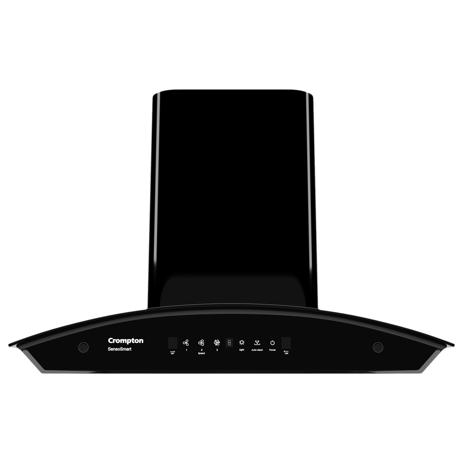 Crompton SensoSmart 60cm 1416m³/hr Ducted Auto Clean Wall Mounted Chimney with Gesture Control (Midnight Black)_1