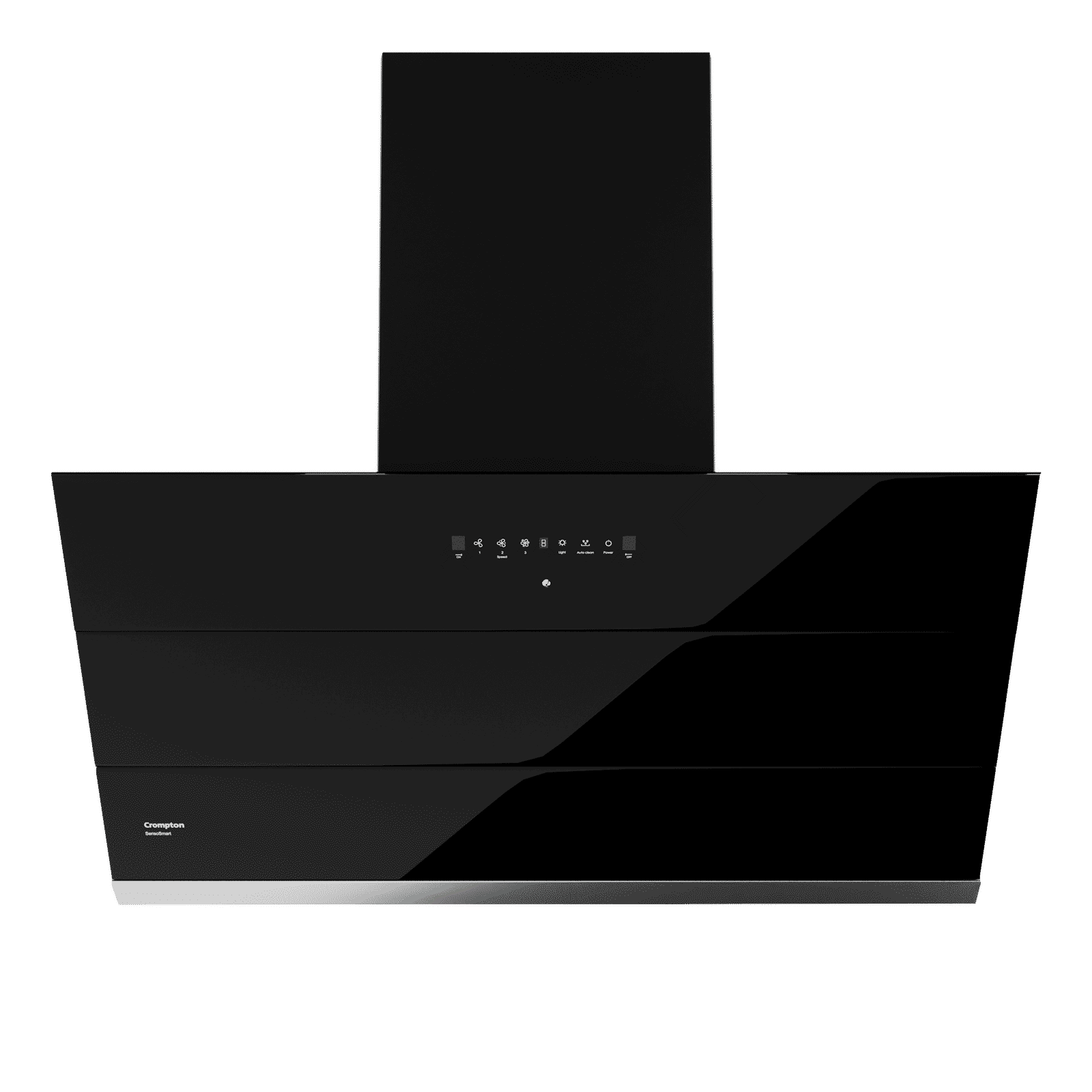 Crompton SensoSmart 90cm 1626m³/hr Ducted Auto Clean Wall Mounted Chimney with Gesture Control (Black)_1