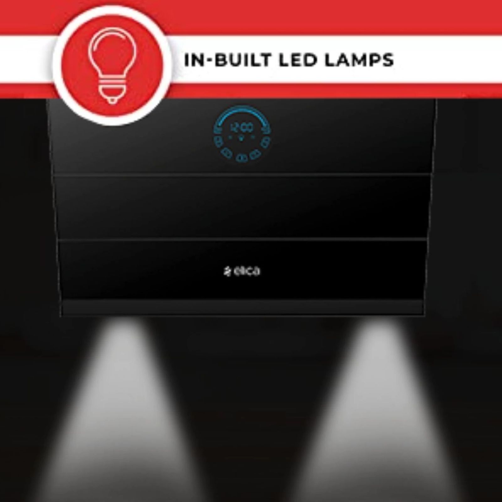 elica EFL S 108 HAC LTW VMS 60 60cm 1350m³/hr Ducted Auto Clean Wall Mounted Chimney with Palm Sensor (Matte Black)_8