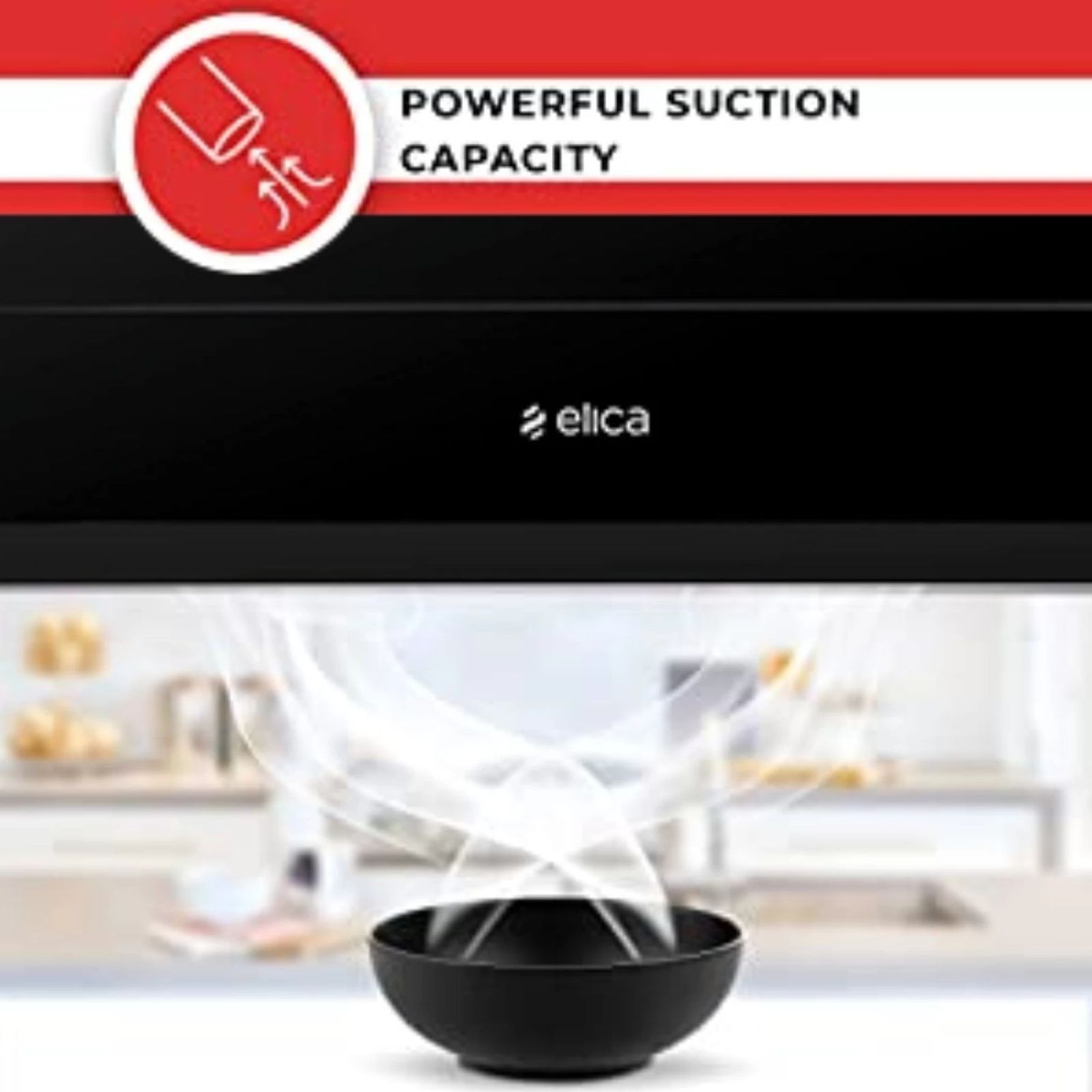 elica EFL S 108 HAC LTW VMS 60 60cm 1350m³/hr Ducted Auto Clean Wall Mounted Chimney with Palm Sensor (Matte Black)_10