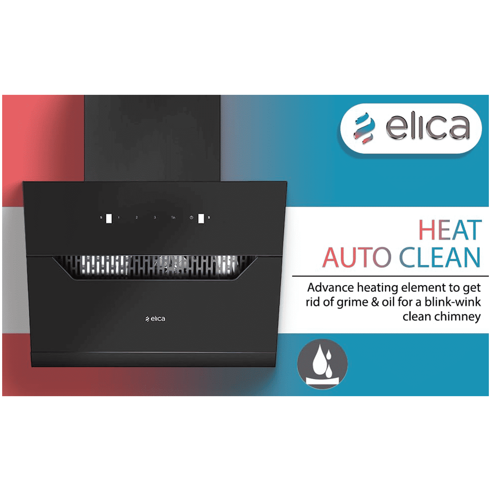 elica Kitchenhood 60cm 1350m3/hr Ducted Auto Clean Wall Mounted Chimney with Motion Sensor Control (Black)_6