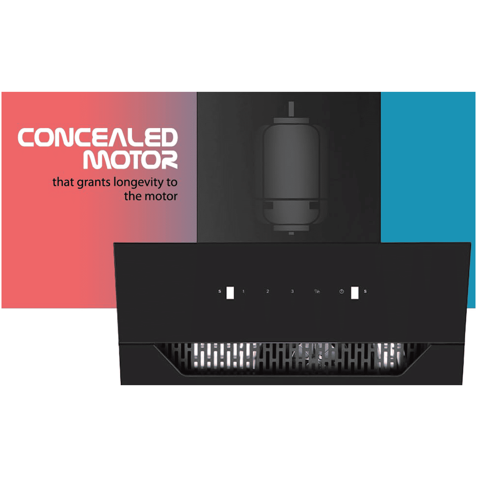 elica Kitchenhood 60cm 1350m3/hr Ducted Auto Clean Wall Mounted Chimney with Motion Sensor Control (Black)_7