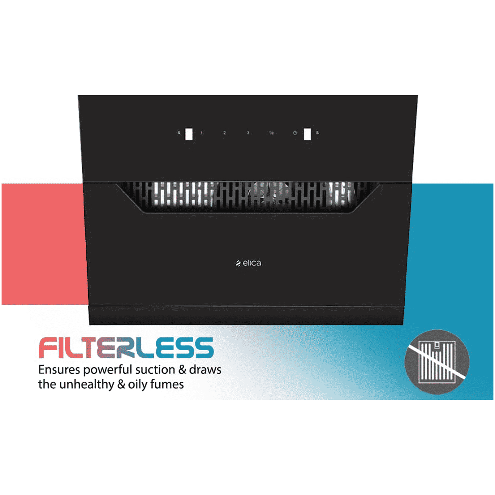 elica Kitchenhood 60cm 1350m3/hr Ducted Auto Clean Wall Mounted Chimney with Motion Sensor Control (Black)_8