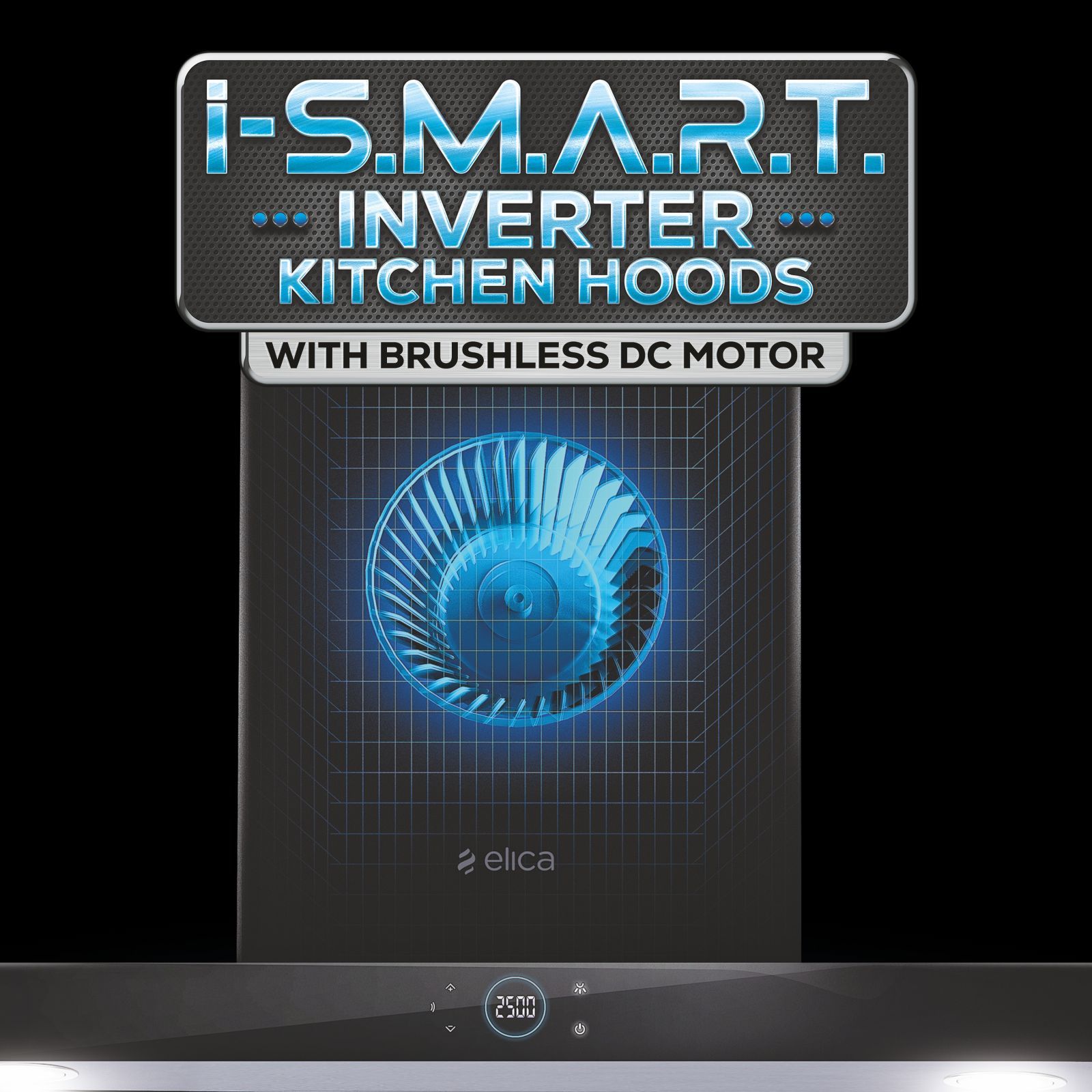 elica ISMART SPOT FL HAC 60 LTW NERO 60cm 2300m³/hr Ducted Auto Clean Wall Mounted Chimney with Motion Sensor Control (Black)_4