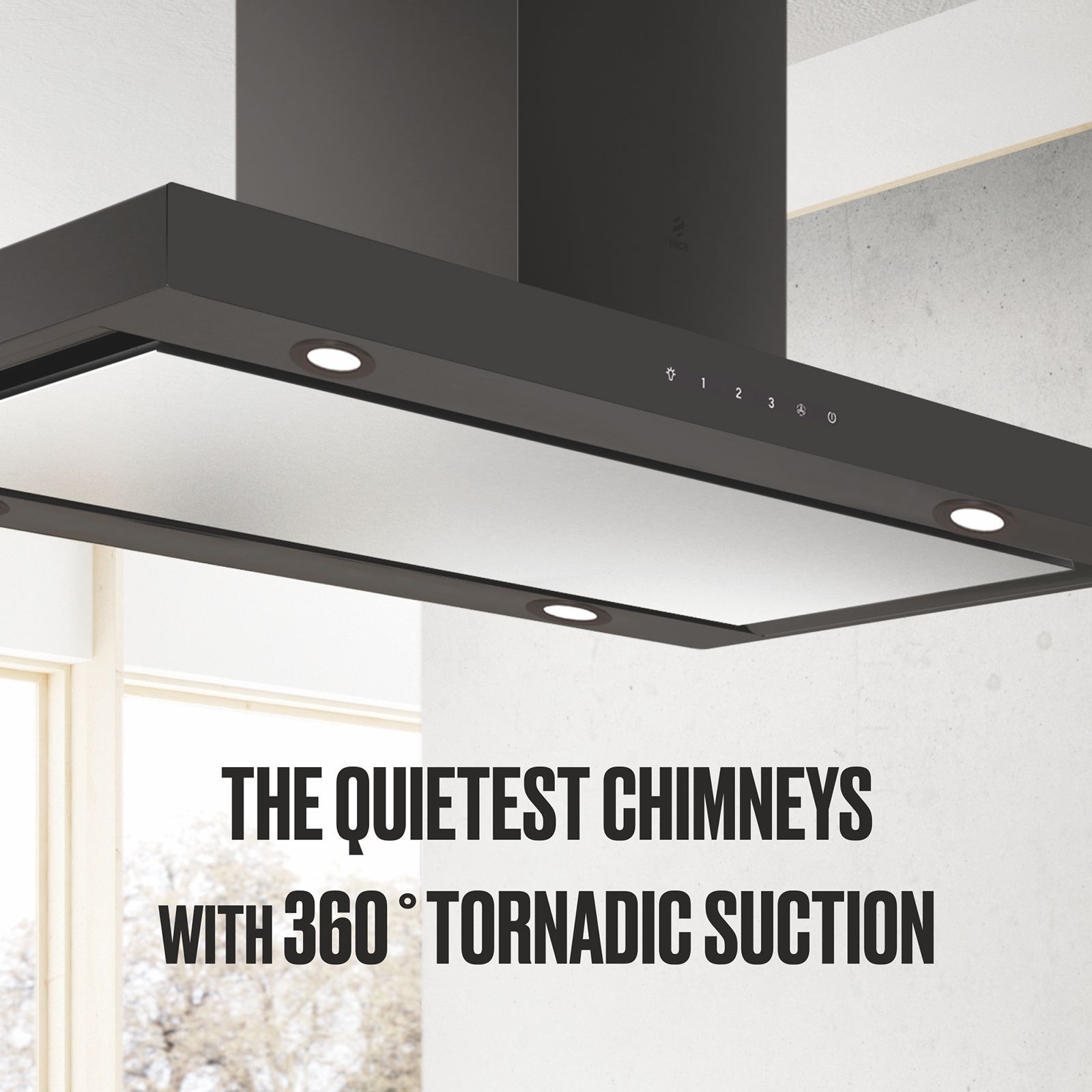 Elica METEORITE ISLAND EDS PLUS 120cm 1220m3/hr Ducted Ceiling Mounted With 30% Noise Reduction (Black) Elica METEORITE ISLAND EDS PLUS 120cm 1220m3/hr Ducted Ceiling Mounted With 30% Noise Reduction (Black)_3