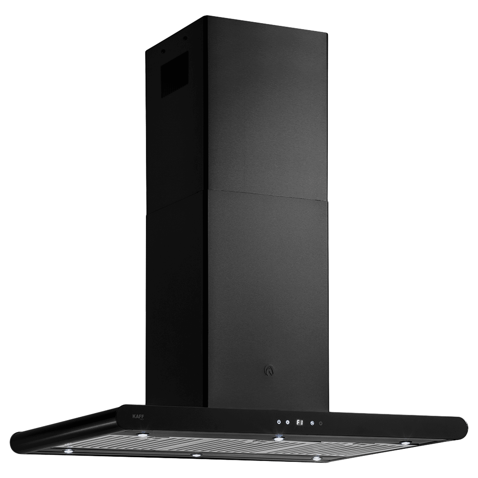 KAFF CANARY DHC BF 90 IS 90cm 1200m³/hr Ductless Wall Mounted Chimney with Baffle Filter (Black)_5