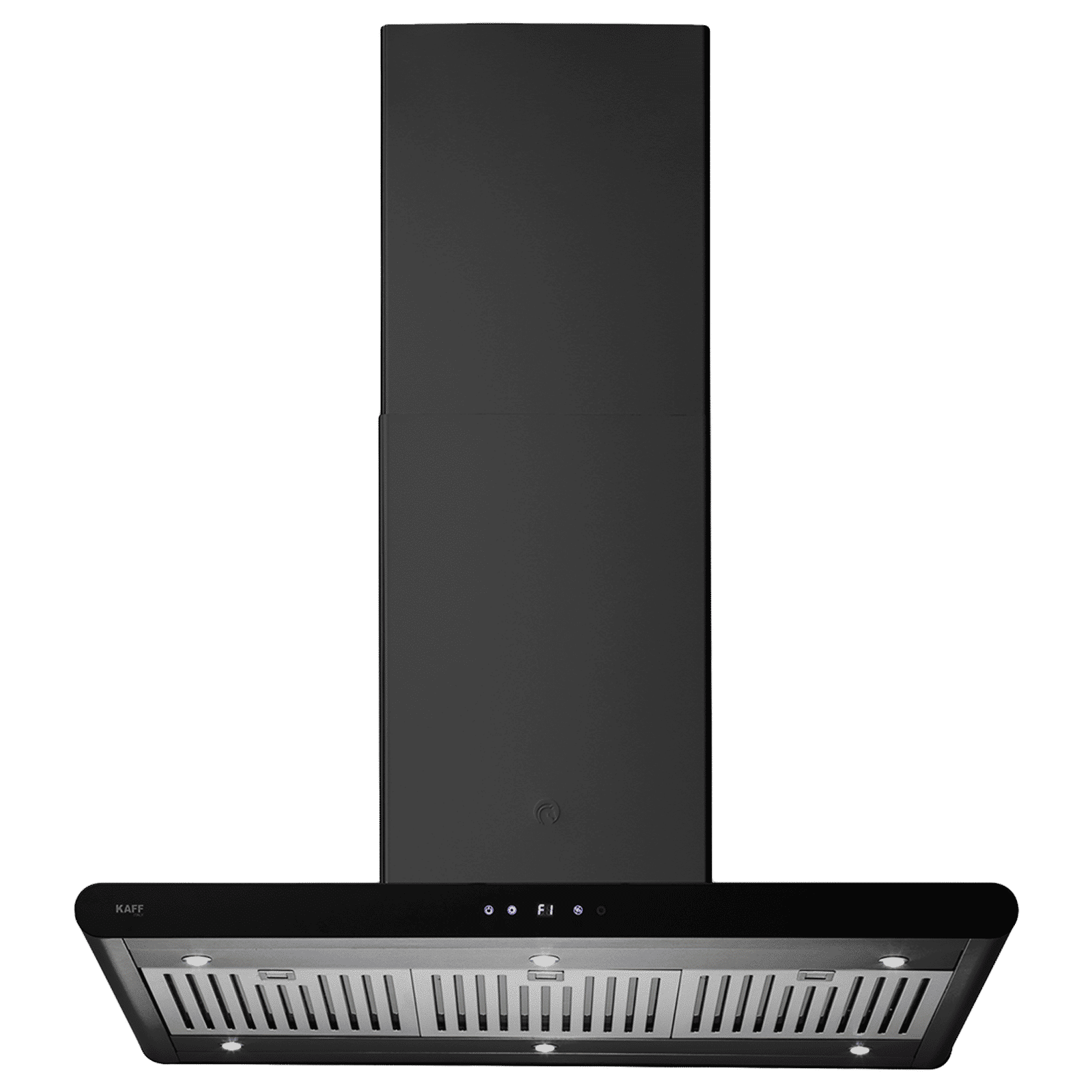 KAFF CANARY DHC BF 90 IS 90cm 1200m³/hr Ductless Wall Mounted Chimney with Baffle Filter (Black)_1
