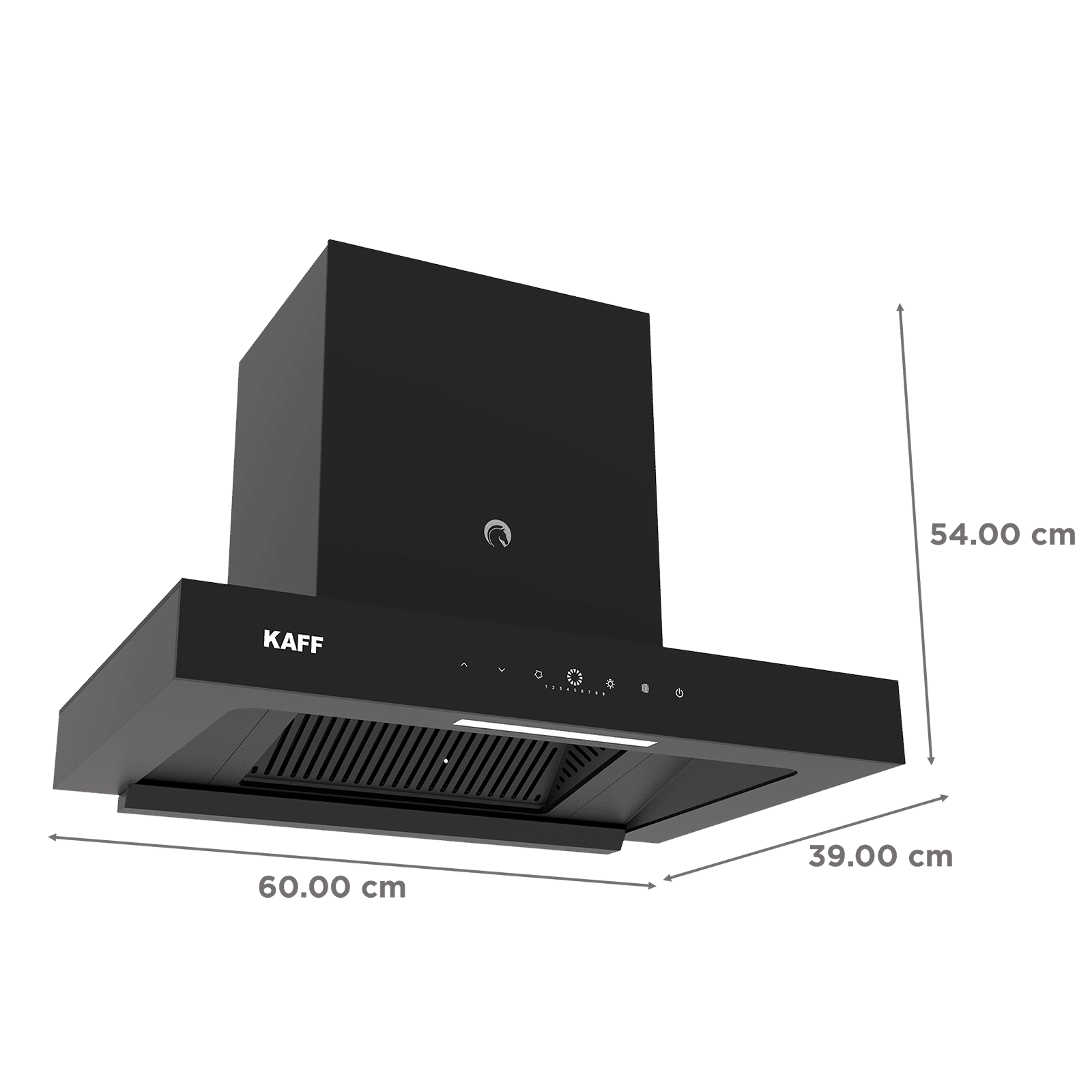 KAFF CASTO 60 DC  60cm 1480m³/hr Ducted Auto Clean Wall Mounted Chimney with BLDC motor (Black)_2