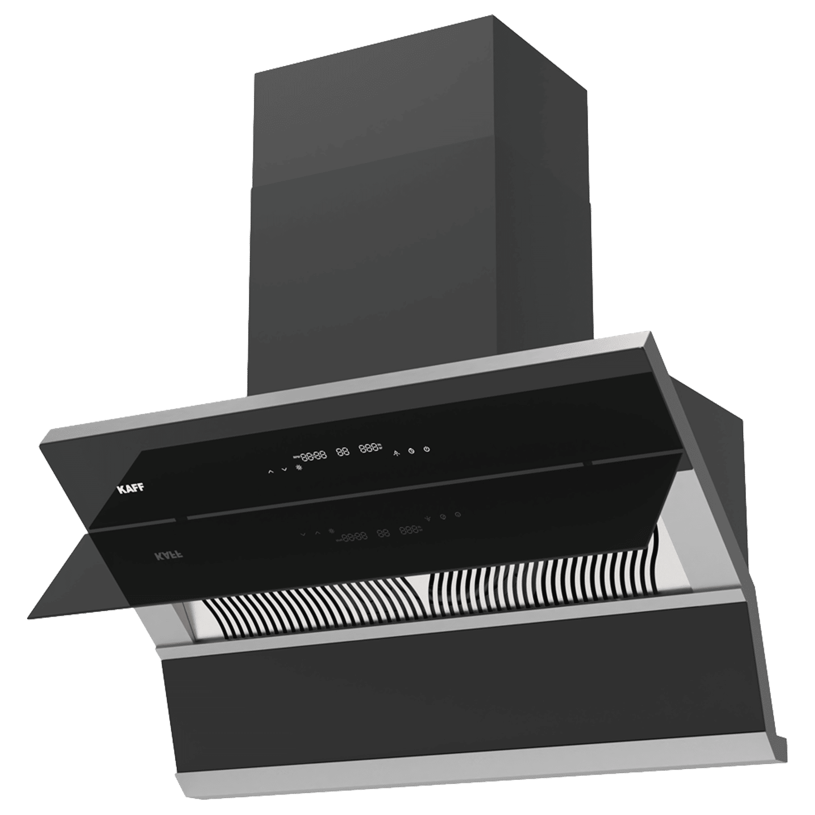 KAFF FALCON DX 90 90cm 1280m³/hr Ducted Auto Clean Wall Mounted Chimney with BLDC Motor (Black)_4