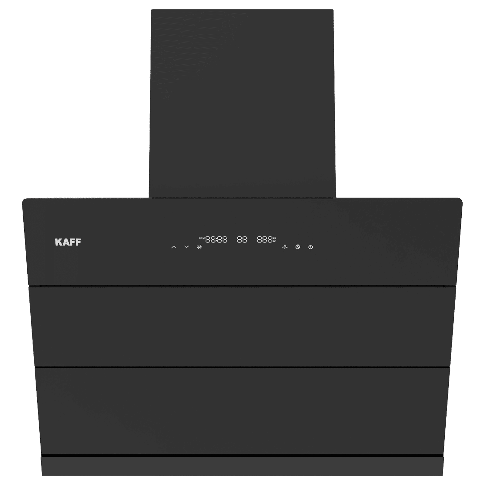 KAFF ALBURY75DC 75cm 1280m³/hr Ducted Auto Clean Wall Mounted Chimney with BLDC Motor (Black)_1